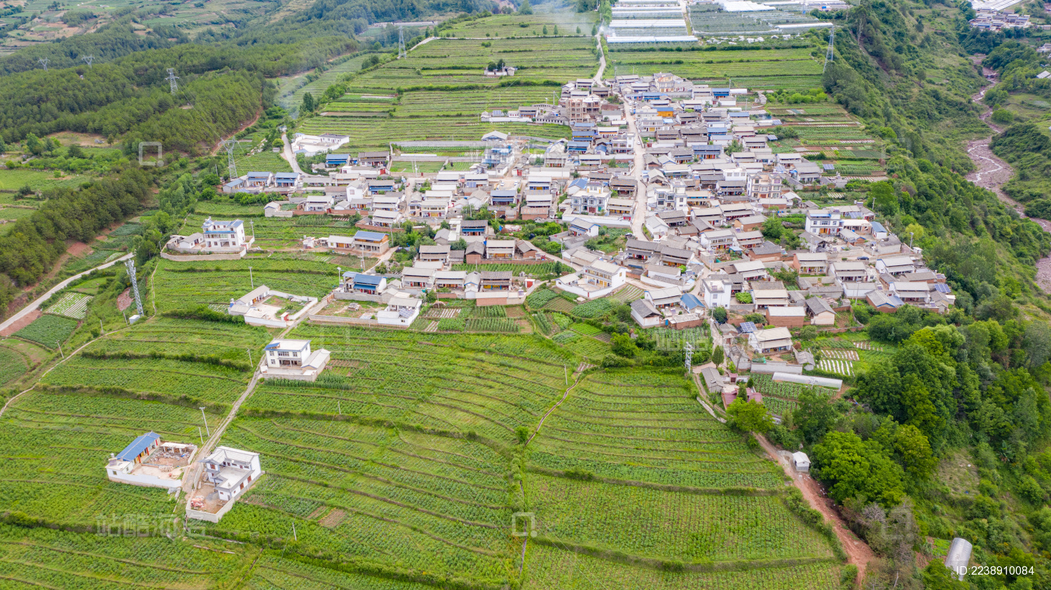 中国云南怒江傈僳族自治州兰坪县城市风光