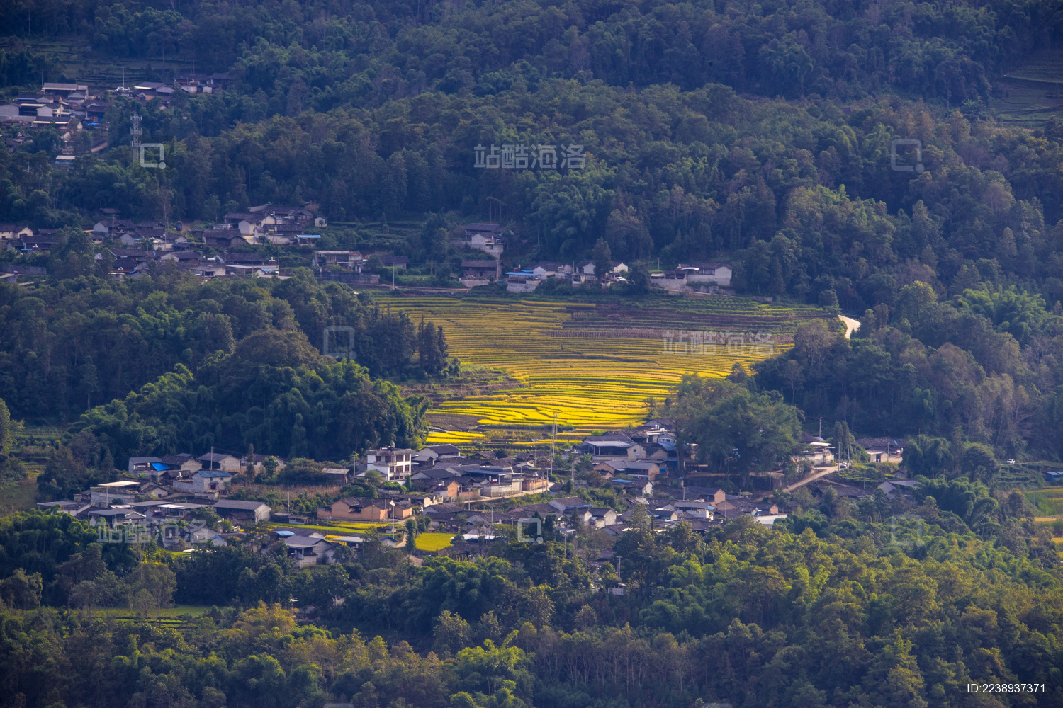中国云南保山市腾冲市团田乡山村人家