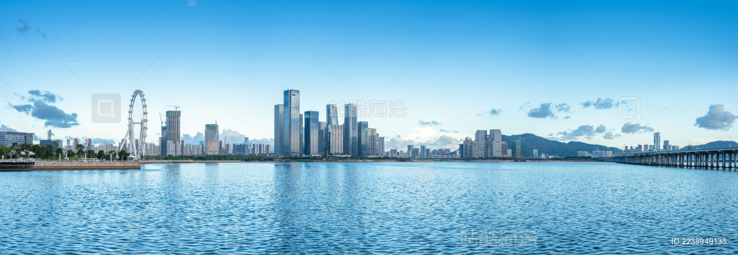 深圳宝安区滨海文化公园和前海金融自贸区