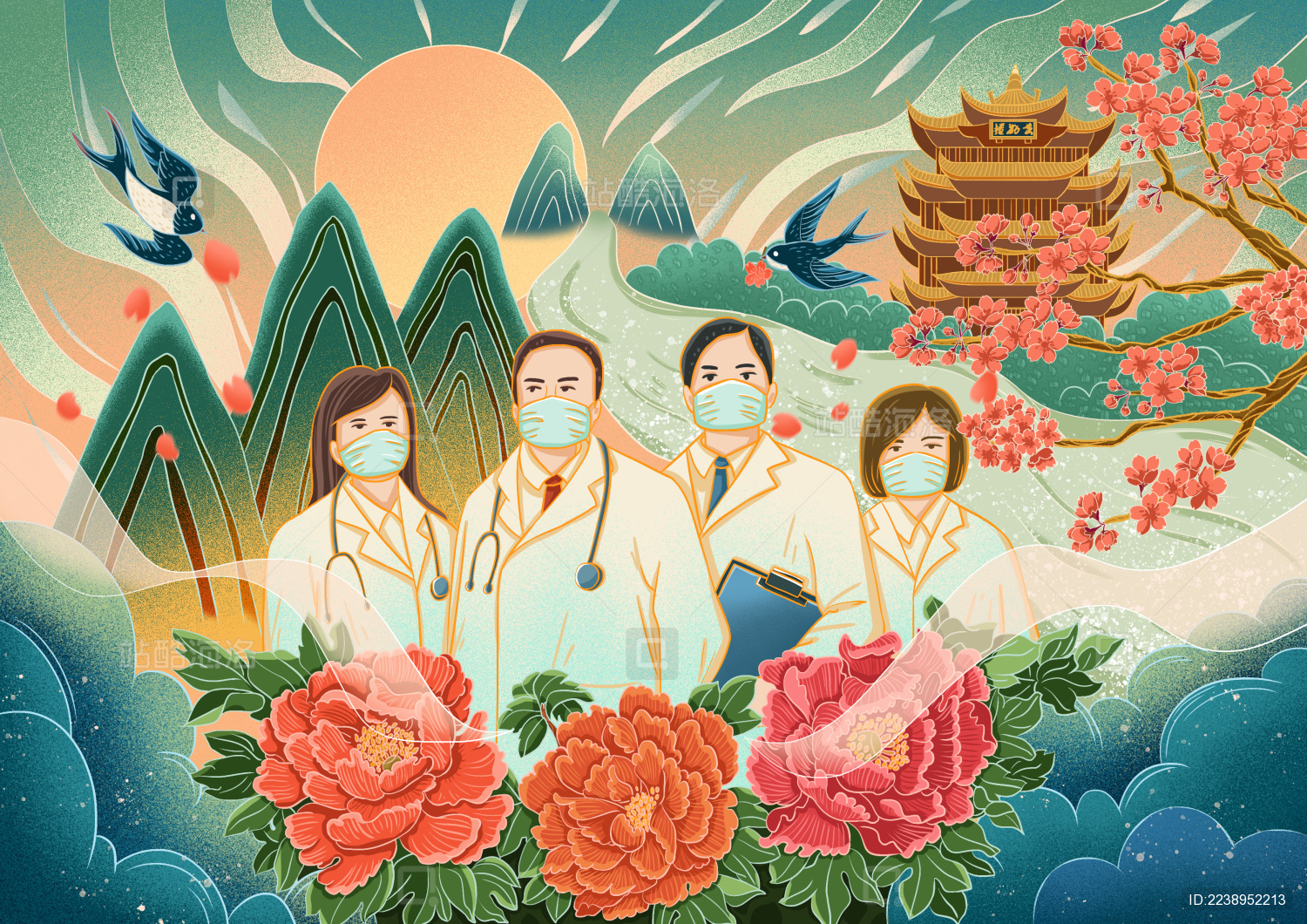 国风医疗抗击疫情的医生
