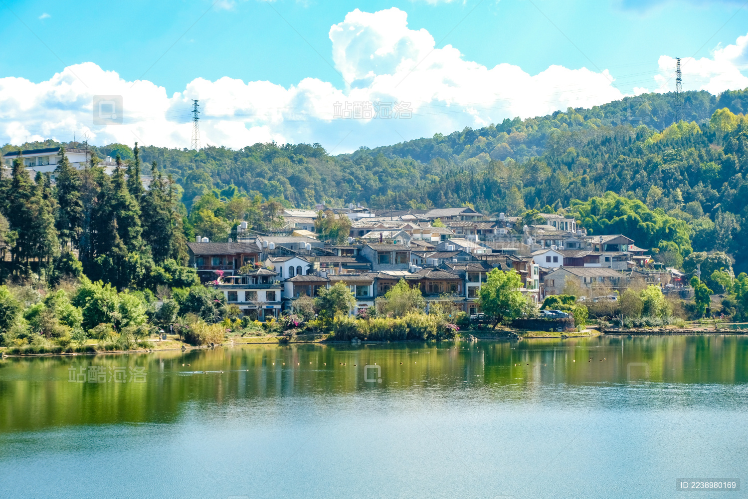 中国云南腾冲和顺古镇的美景