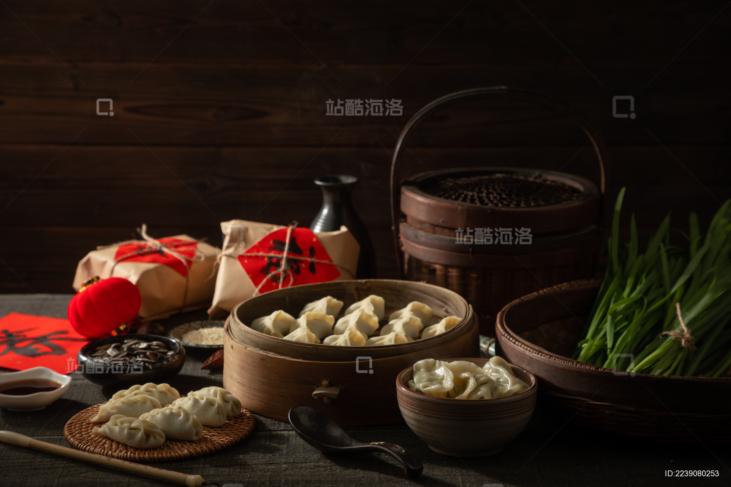 中国传统美食饺子