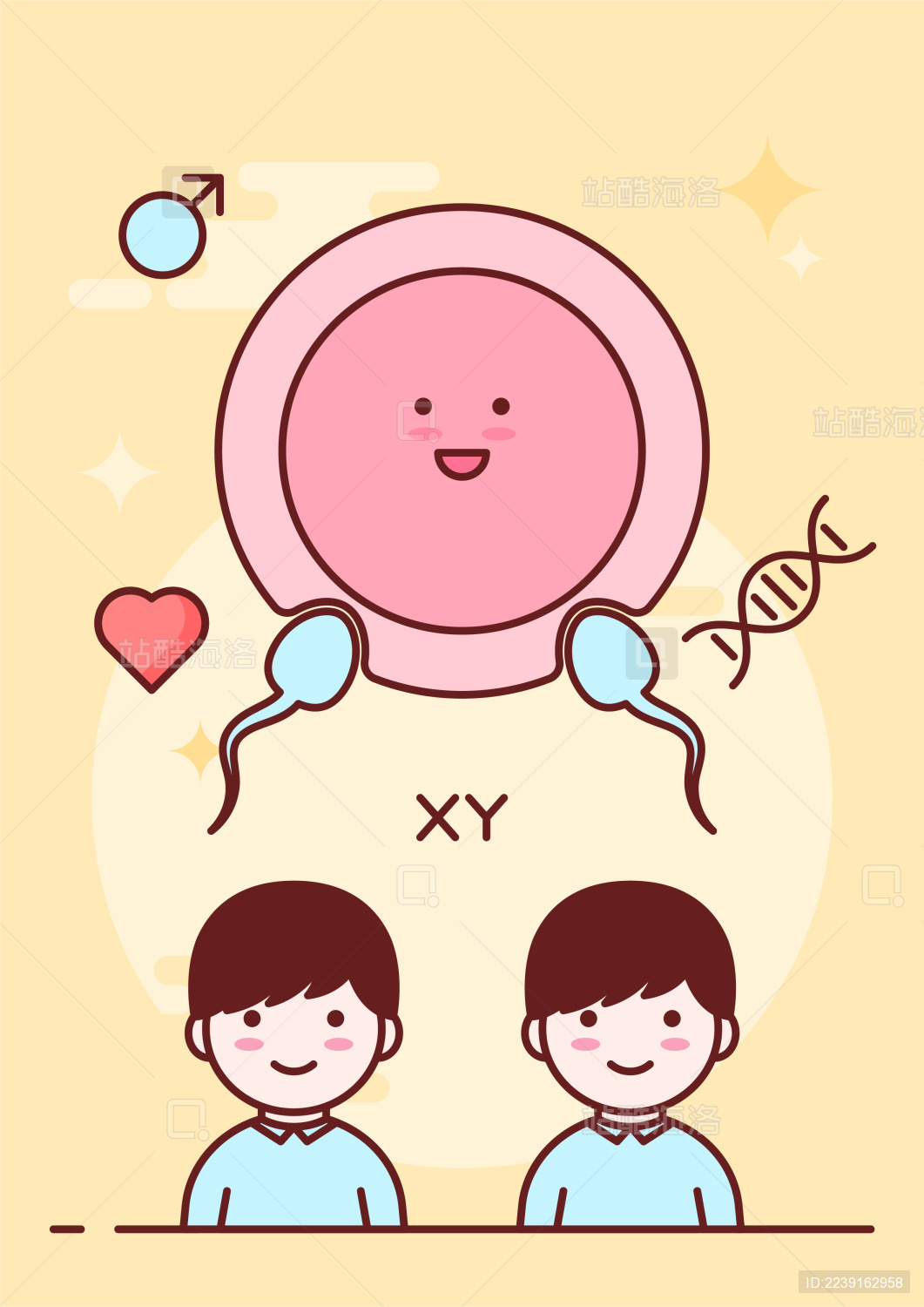 MBE风性教育插画