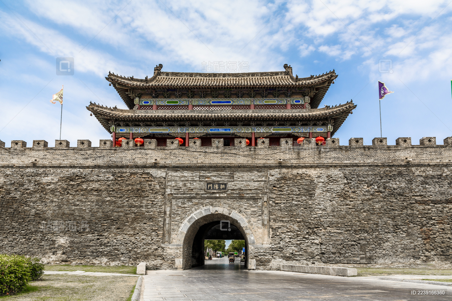 中国河南省商丘市归德府城古城墙城门楼