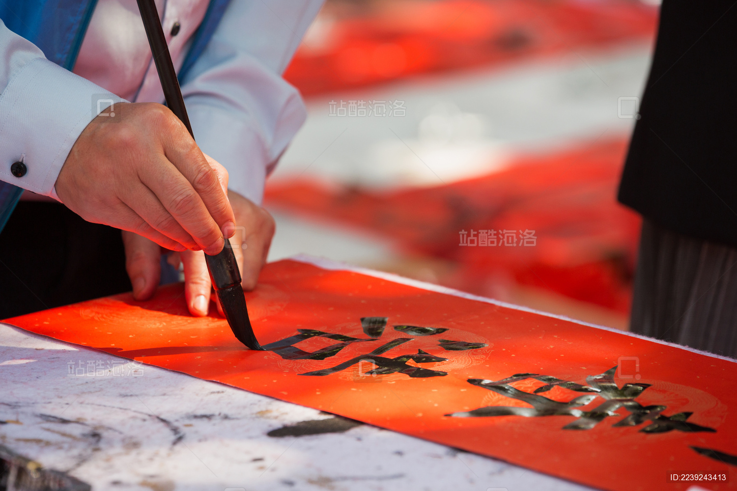 中国传统节日春节手写春联