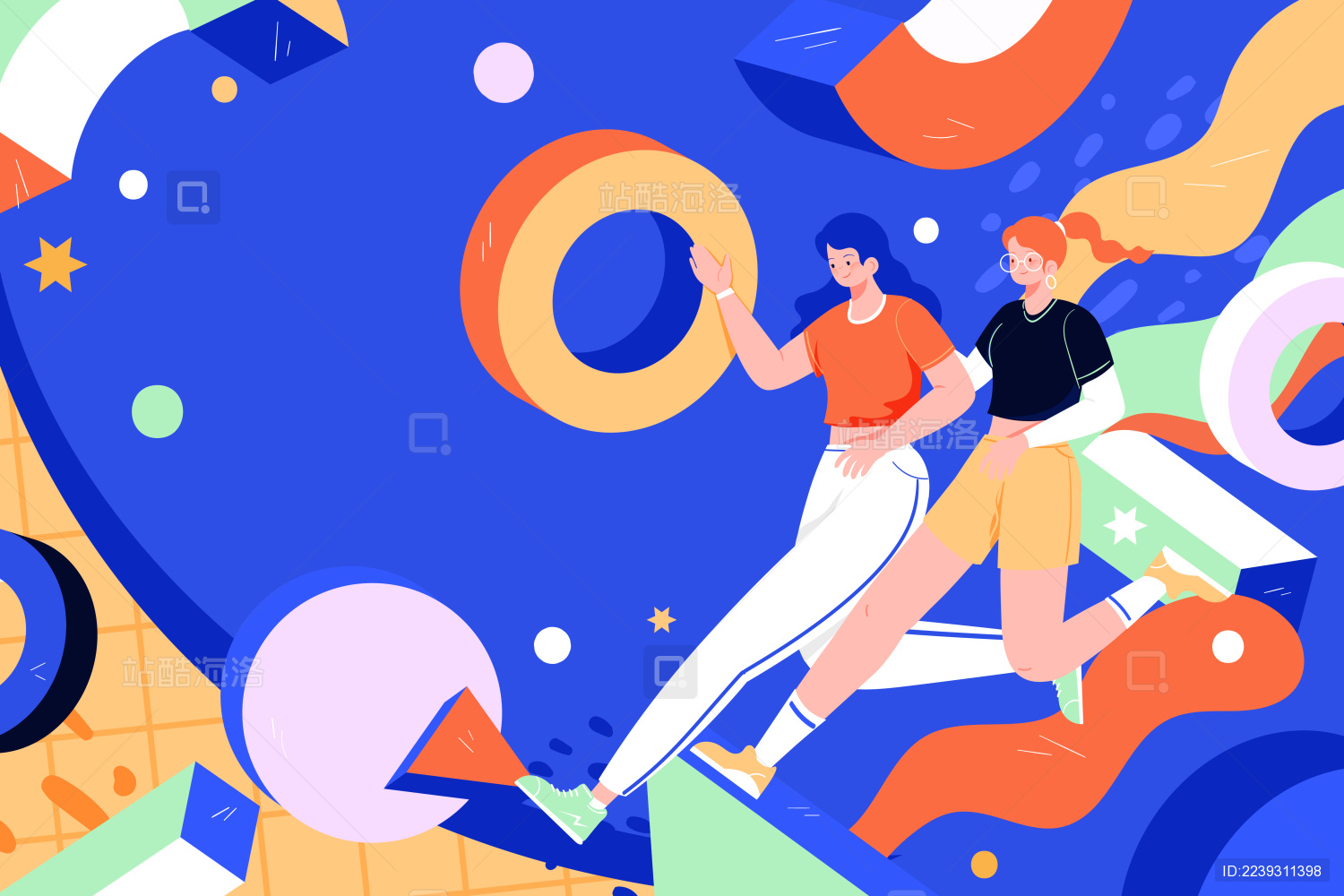 妇女节电商矢量插画