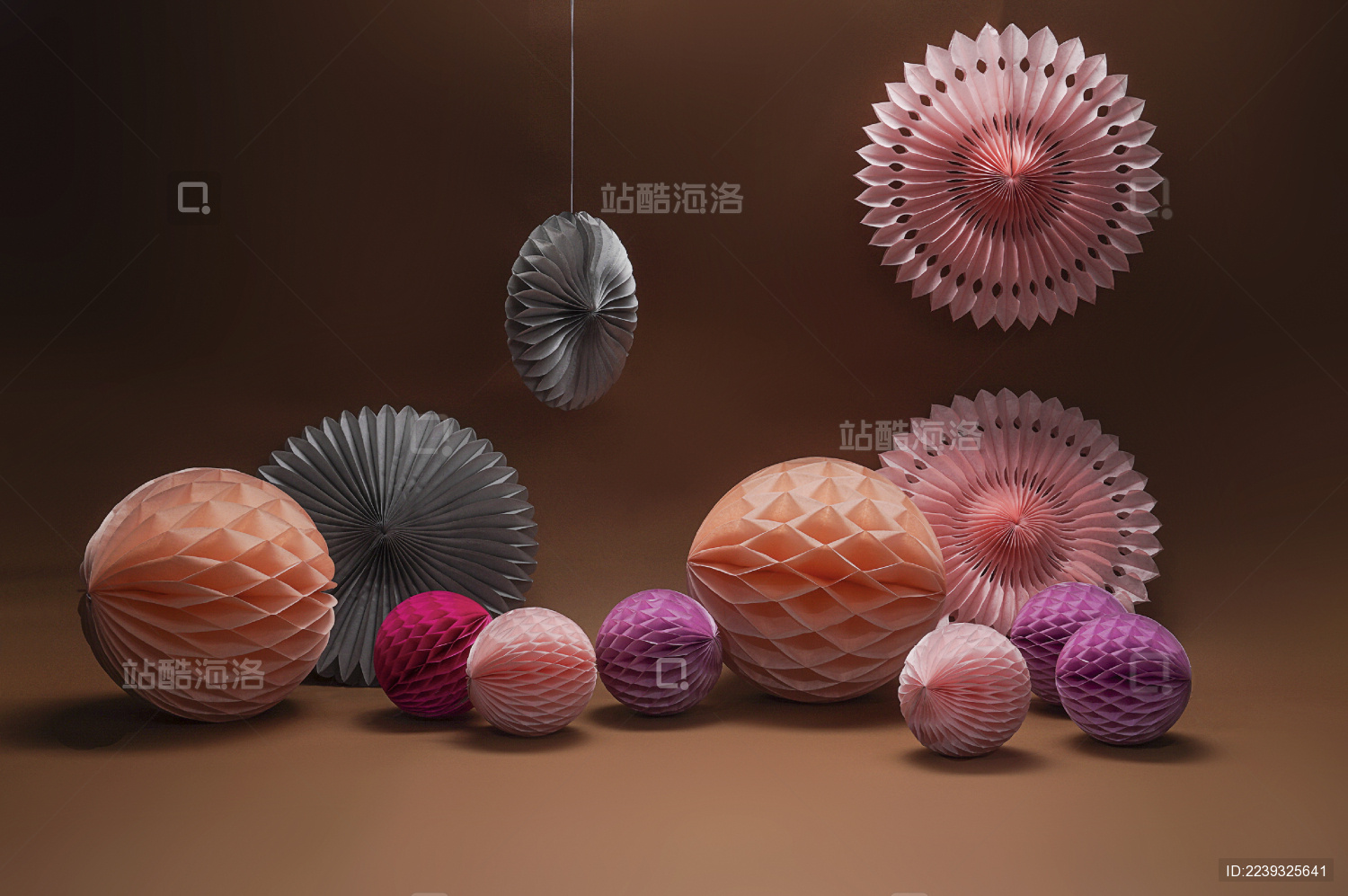 纸艺作品创意拍摄素材