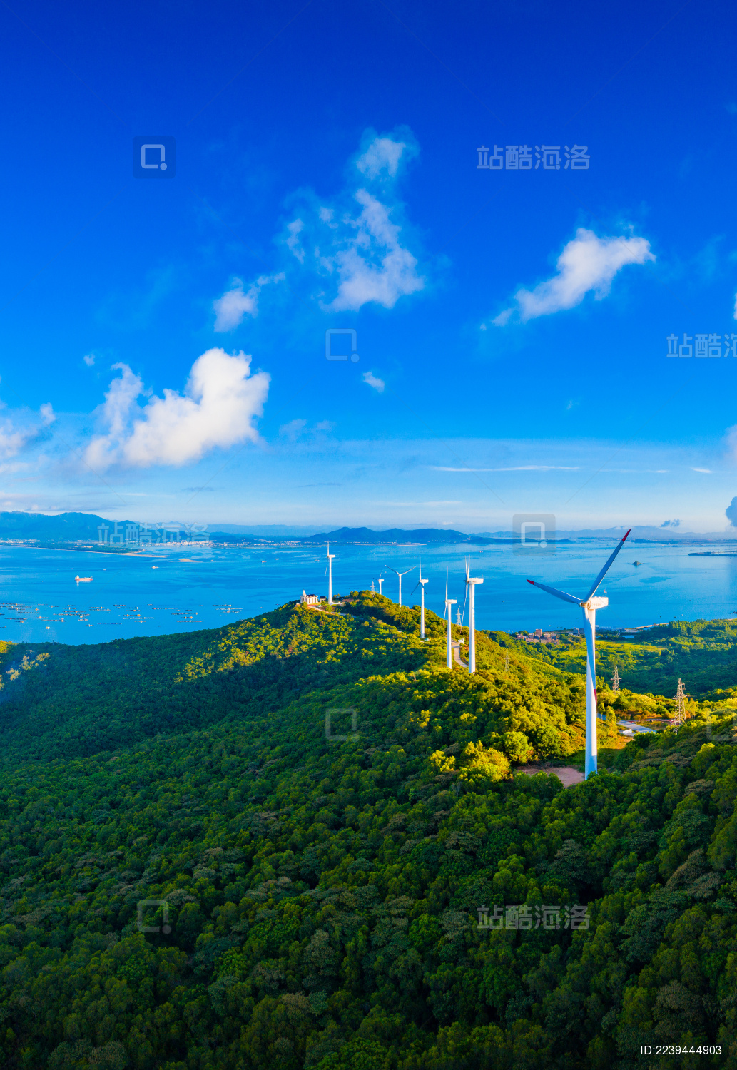 中国广东省阳江市海陵岛的大风车