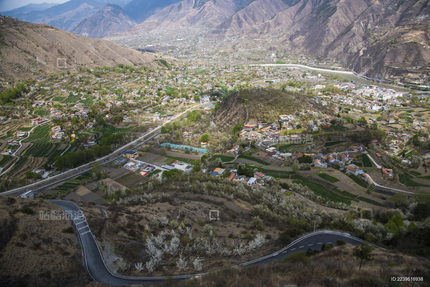 中国四川金川神仙包景区梨花