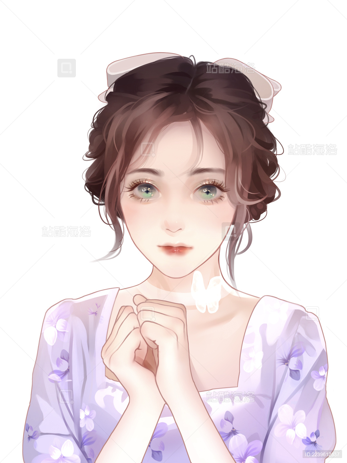 人物立绘之言情小说封面女主