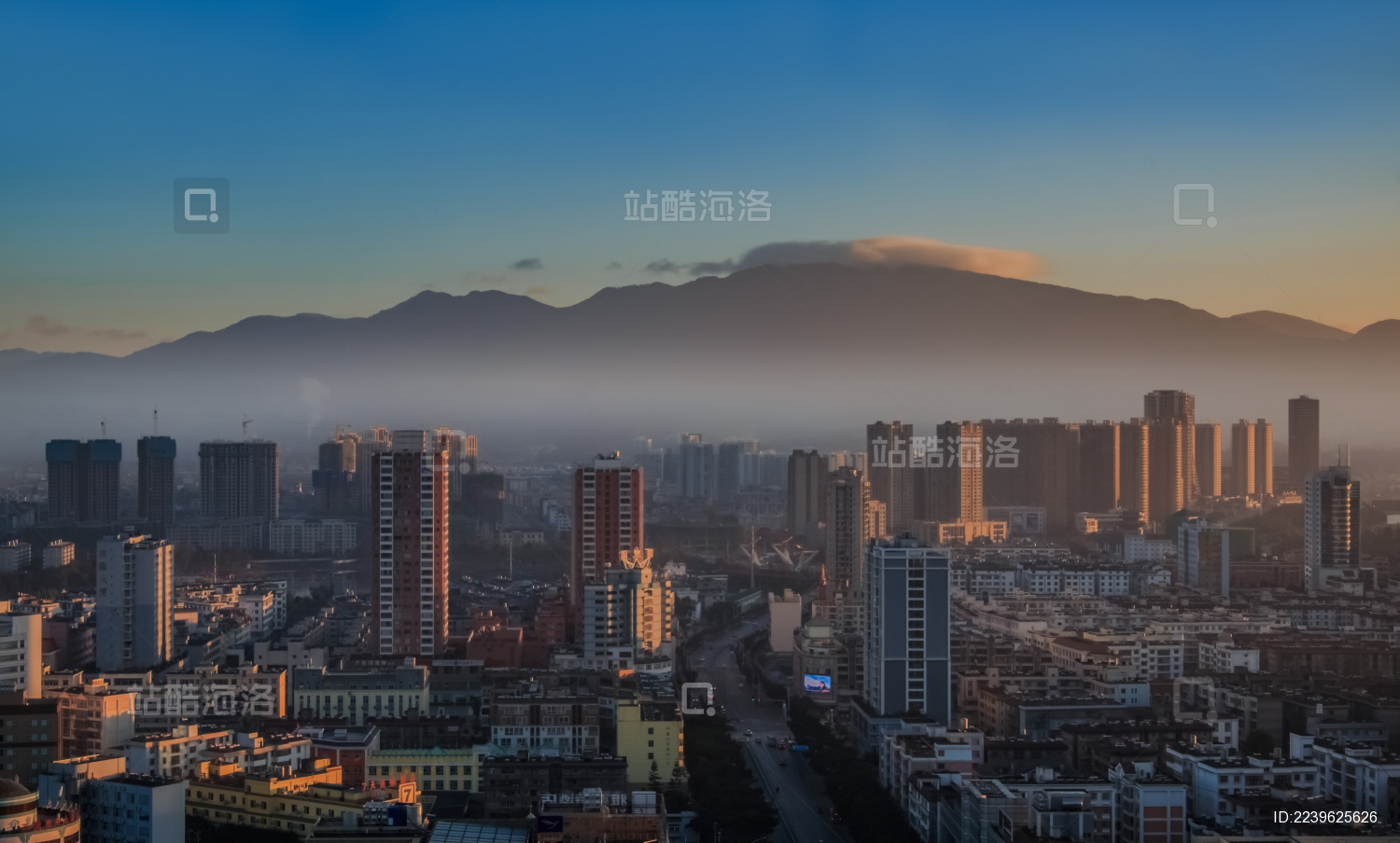 云南省玉溪市城区高楼大厦建筑