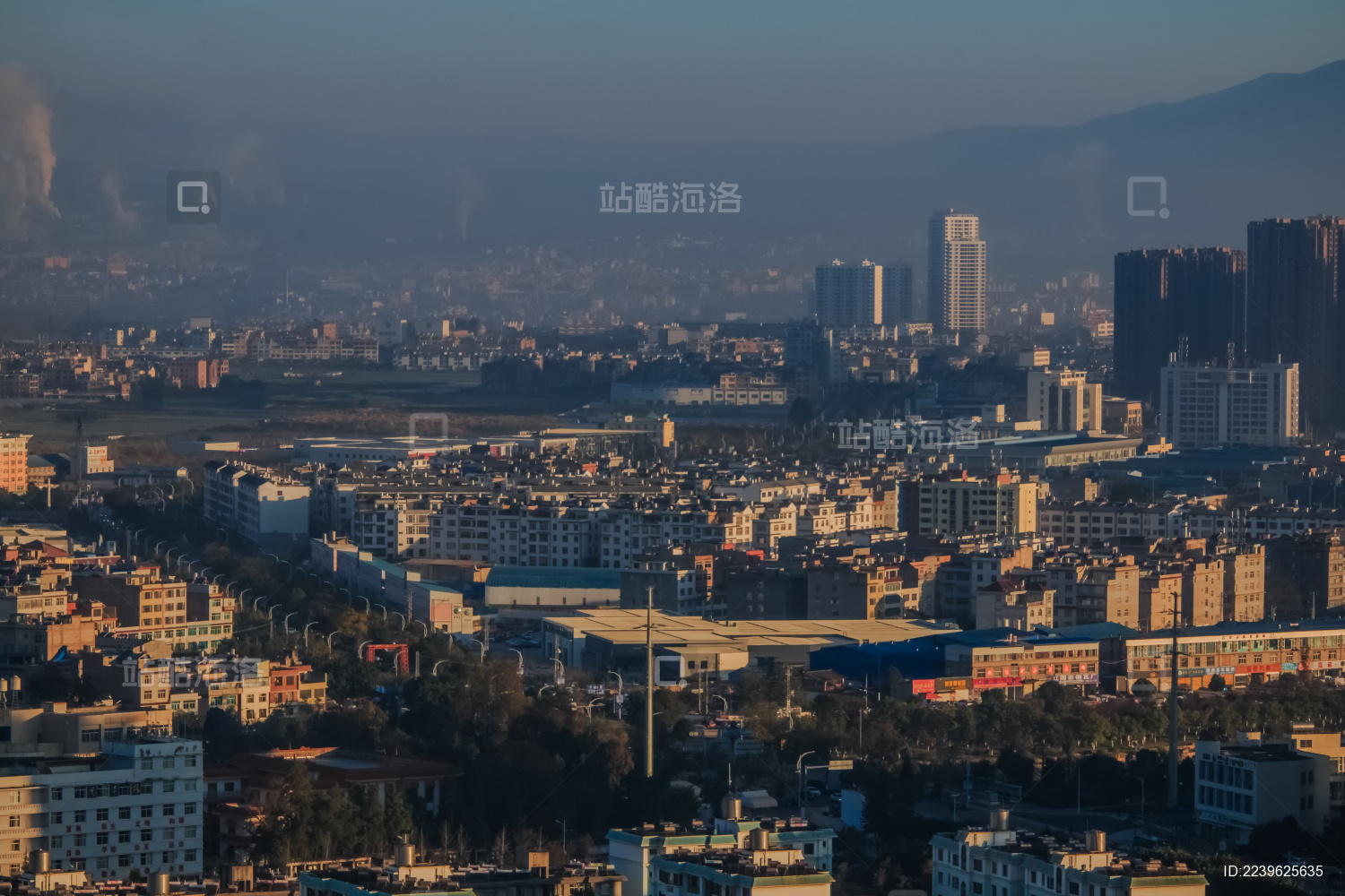 云南省玉溪市城区高楼大厦建筑