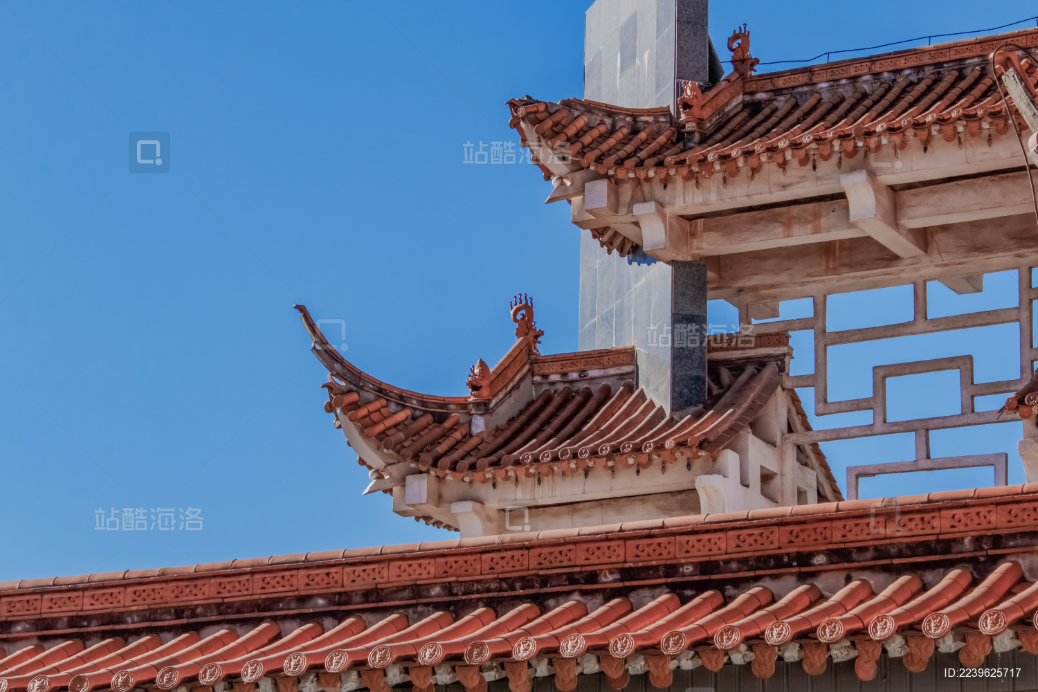 云南省玉溪市庭院斗拱古建园林建筑