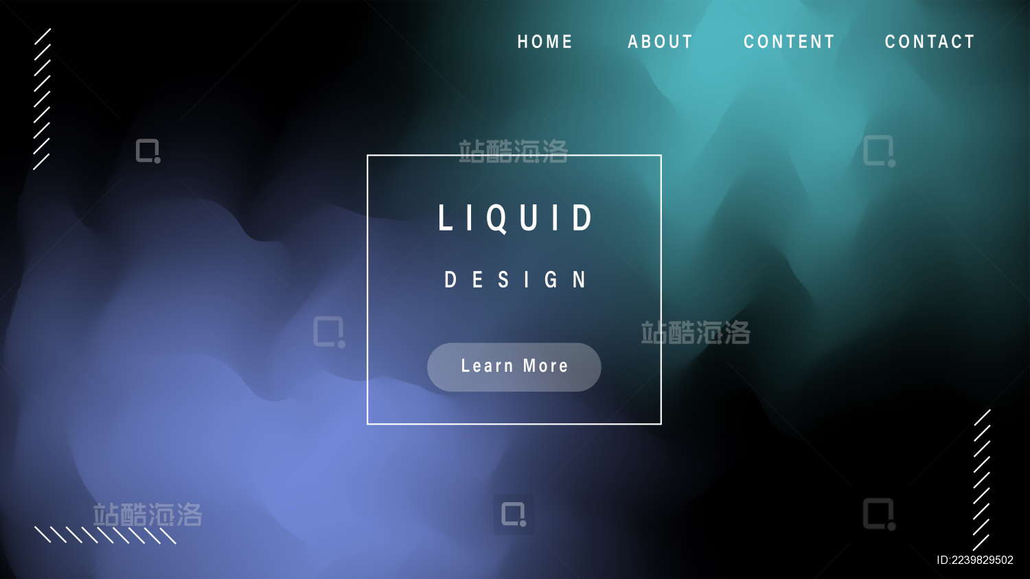 抽象液态纹理渐变UI背景模版
