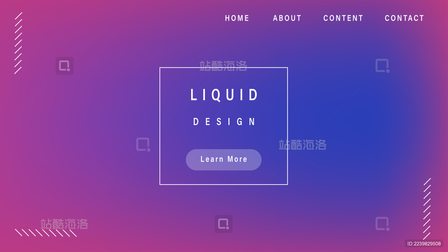 抽象液态渐变UI背景模版