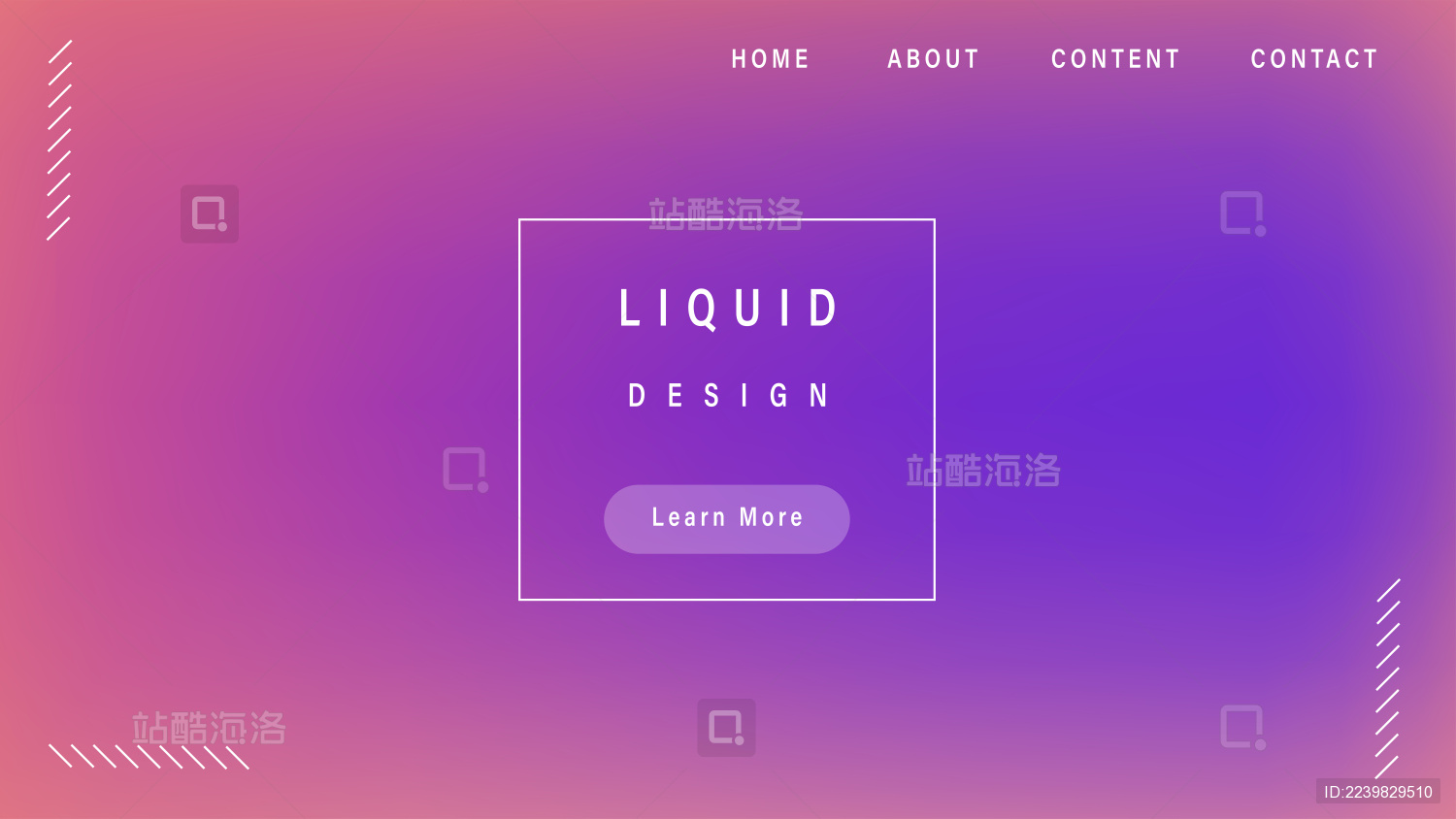 抽象液态渐变UI背景模版