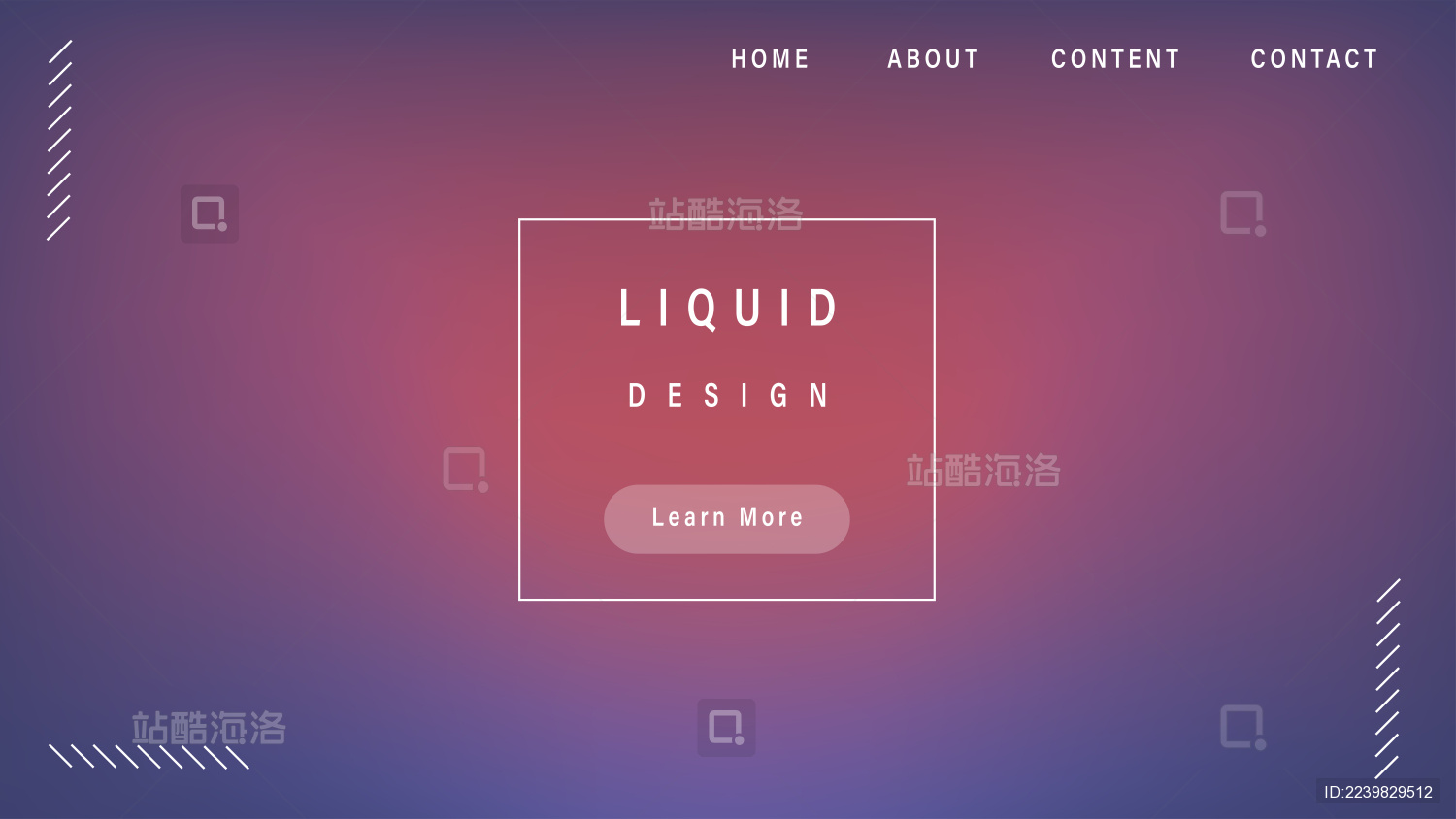 抽象液态渐变UI背景模版