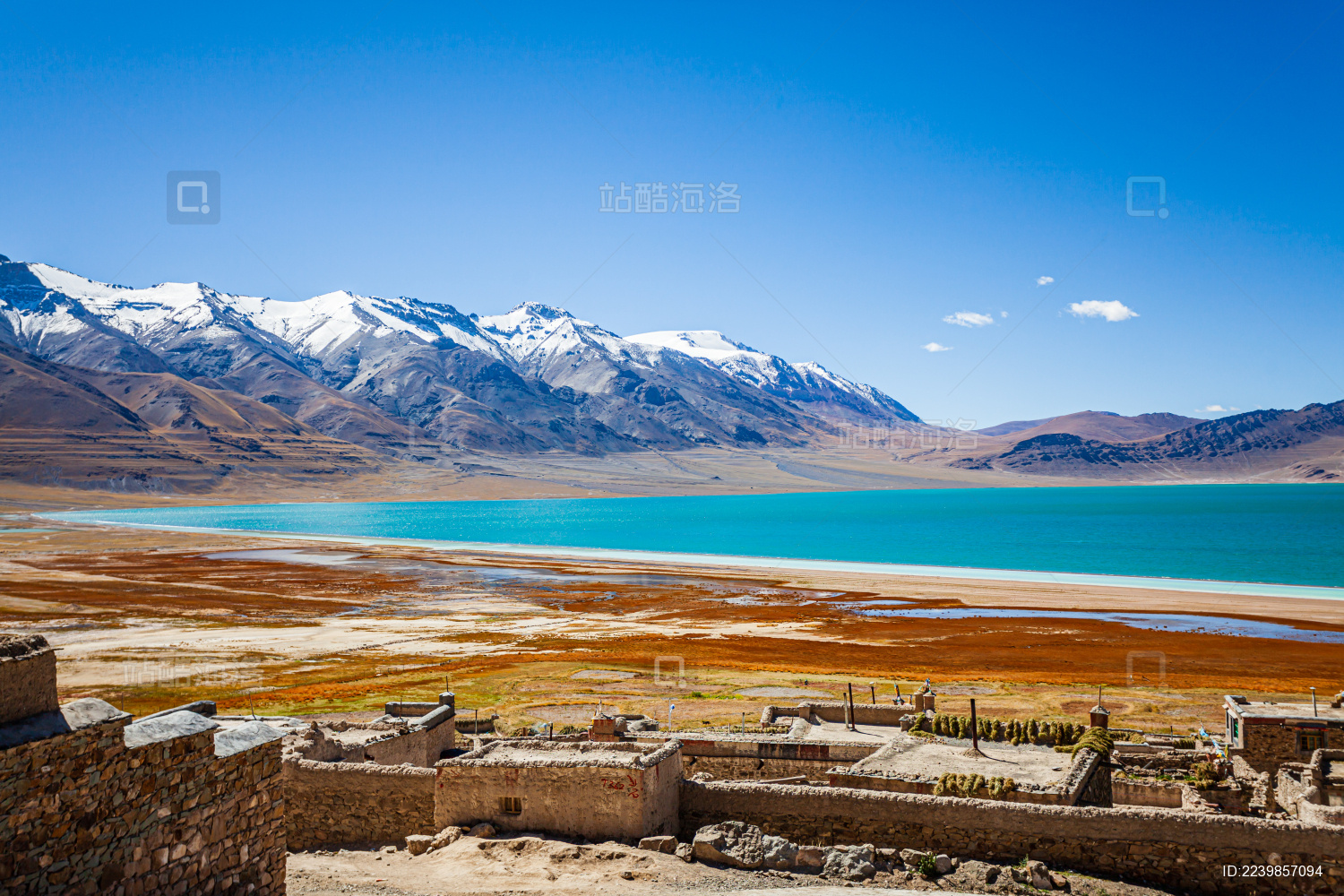 中国西藏那曲文部北村风光旅游