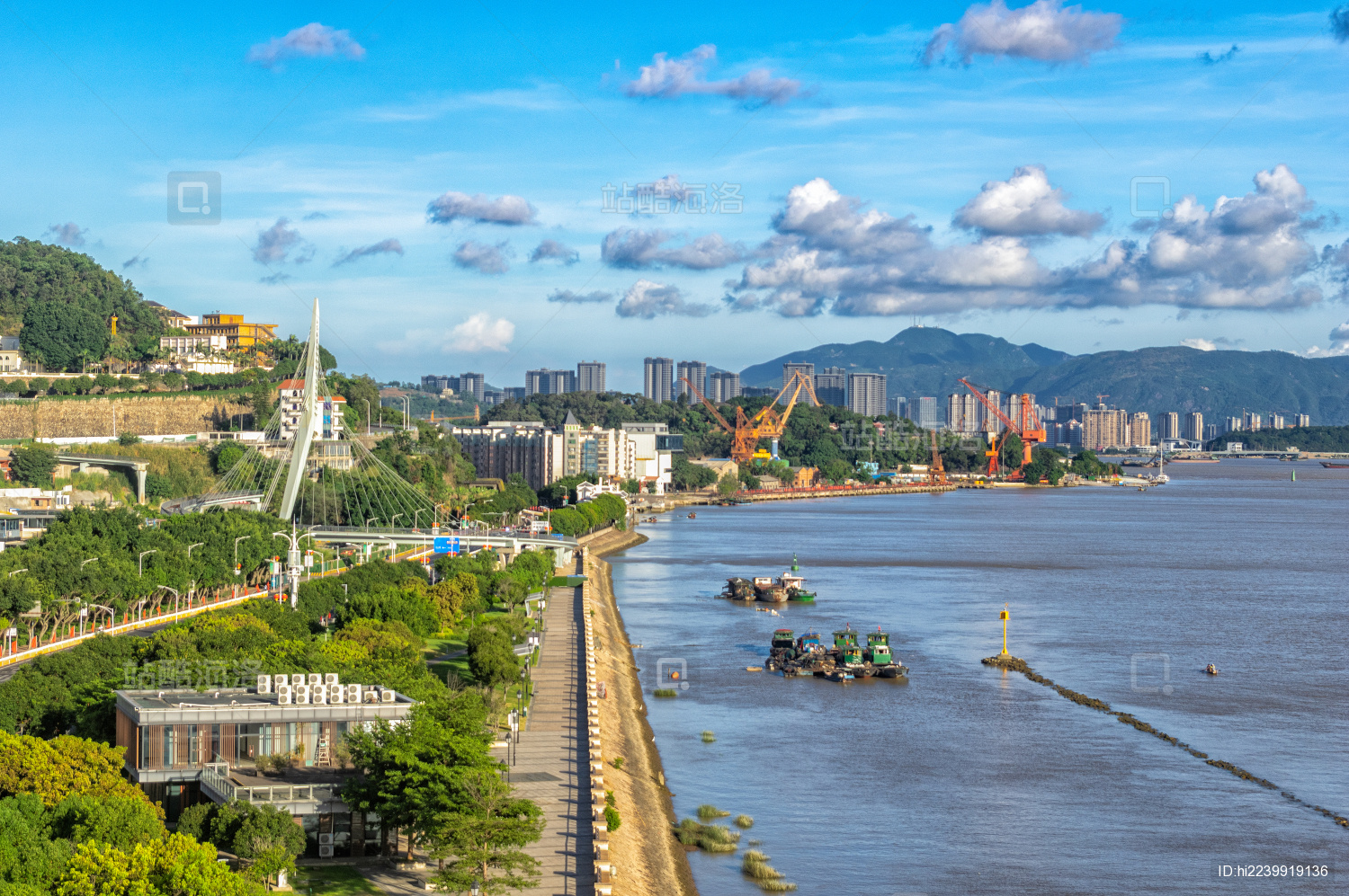 中国福州马尾区东江滨公园风光