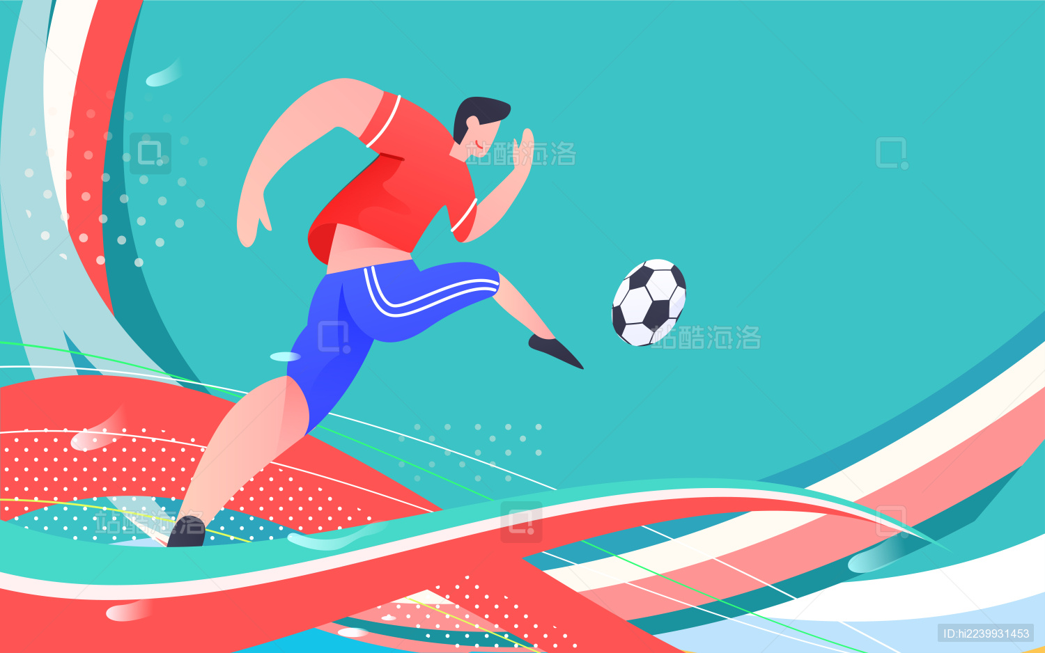 奥运会运动员体育比赛夺冠插画活动海报背景