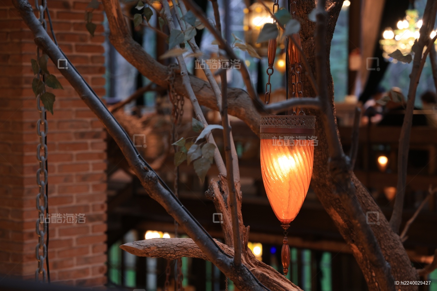 复古文艺的摩洛哥风格彩色吊灯