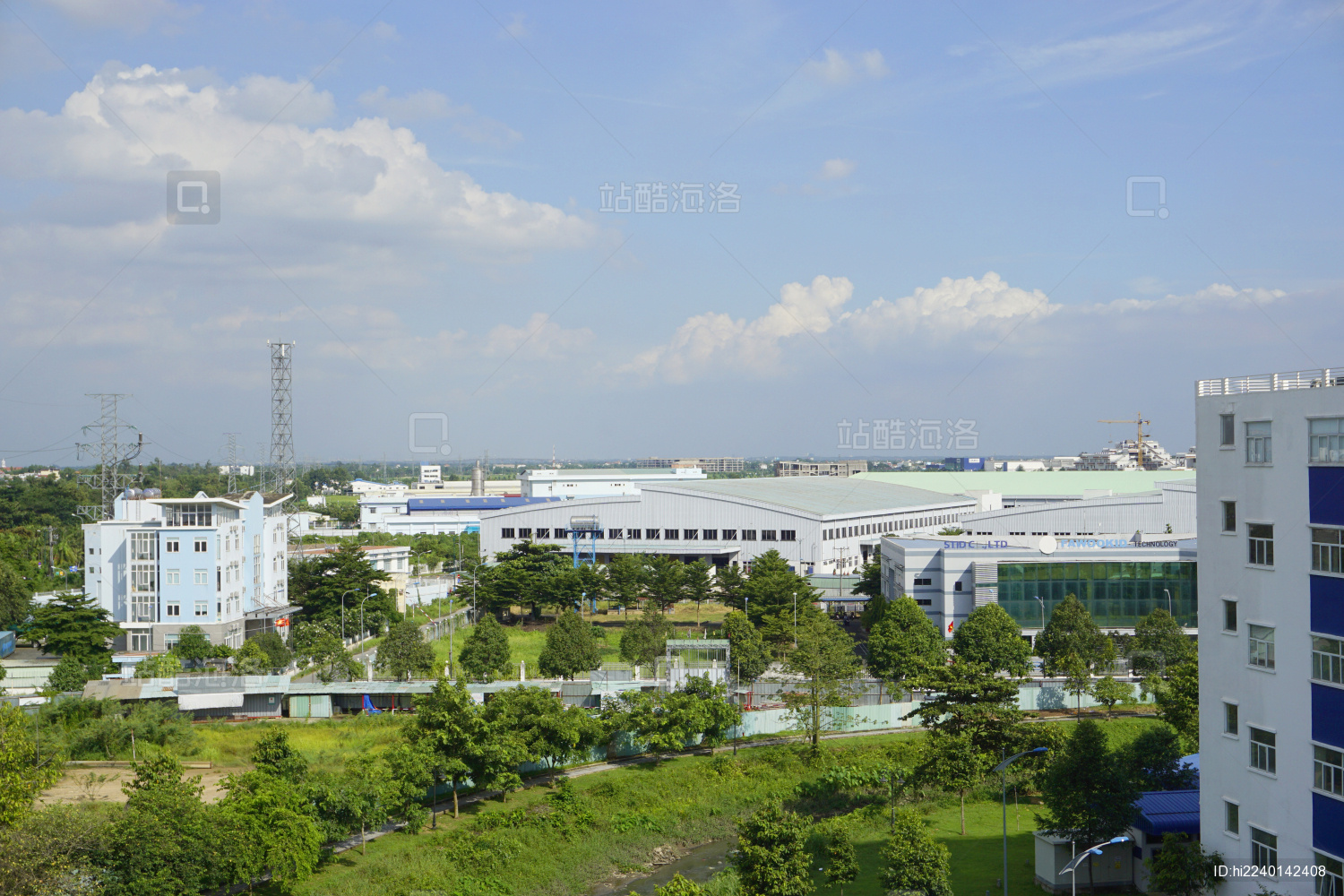 越南胡志明市高技术工业区SHTP园区俯瞰