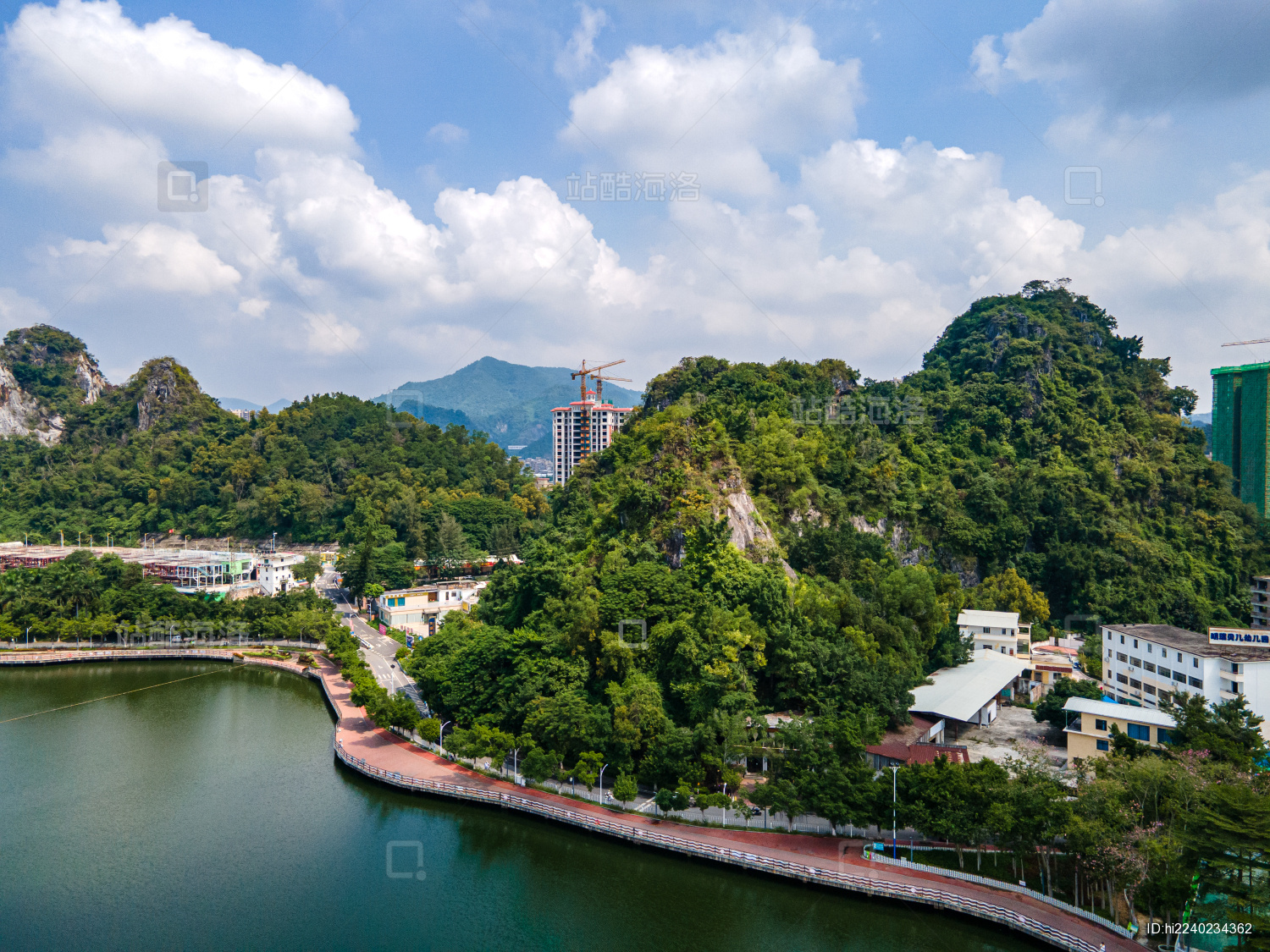 中国广东省云浮市蟠龙天湖自然风光