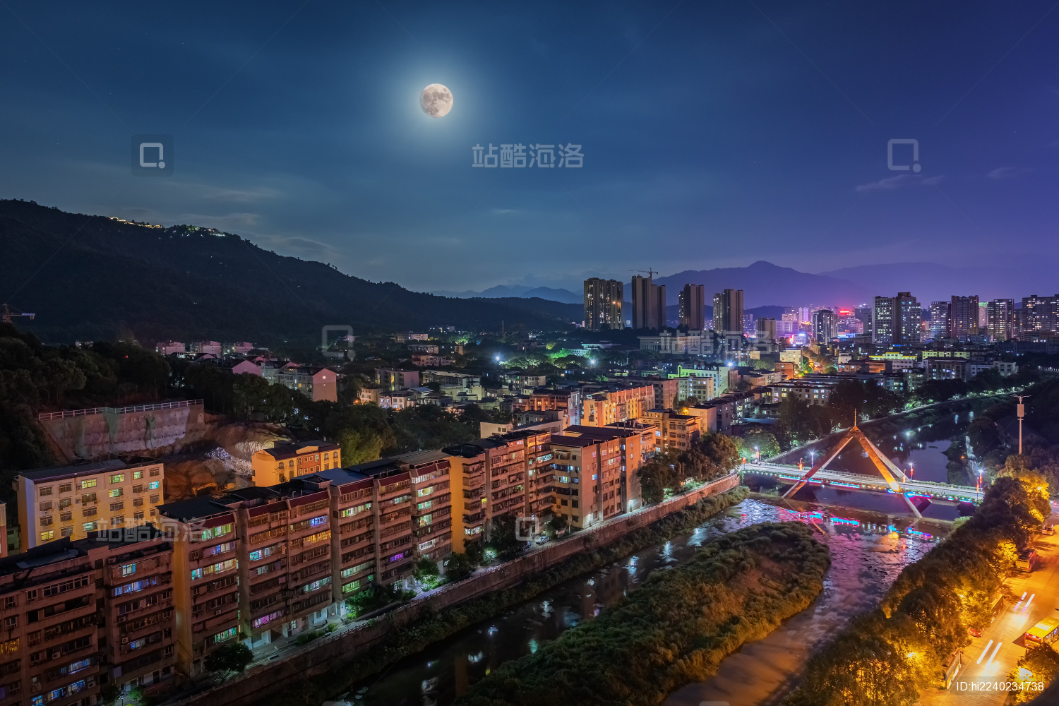 中国湖南郴州——中秋前夜美丽的福城