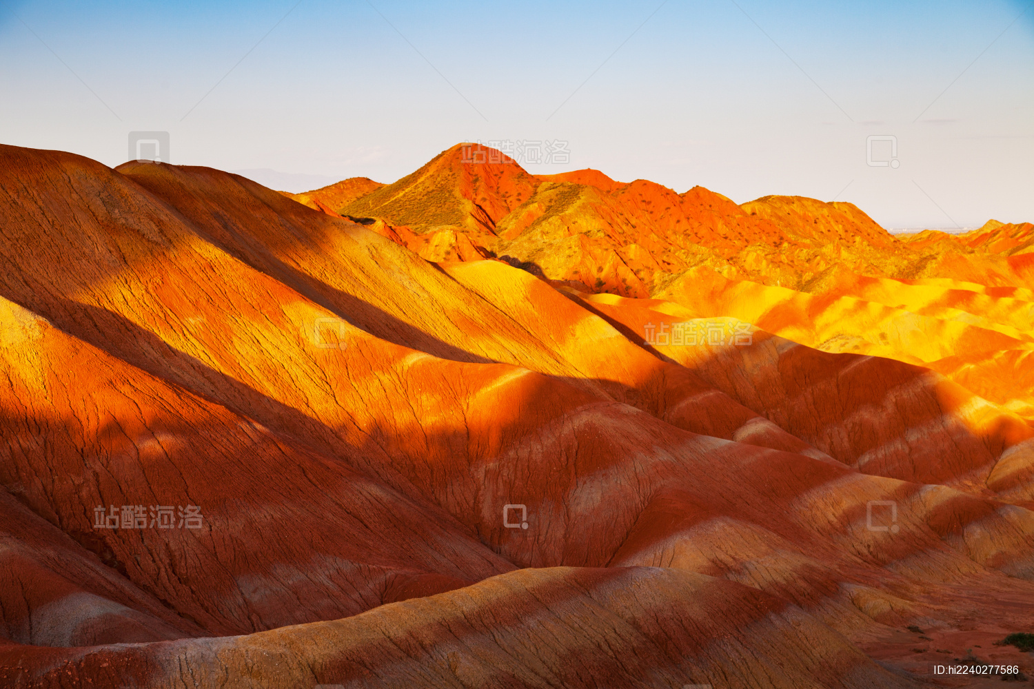 中国甘肃张掖七彩丹霞风光