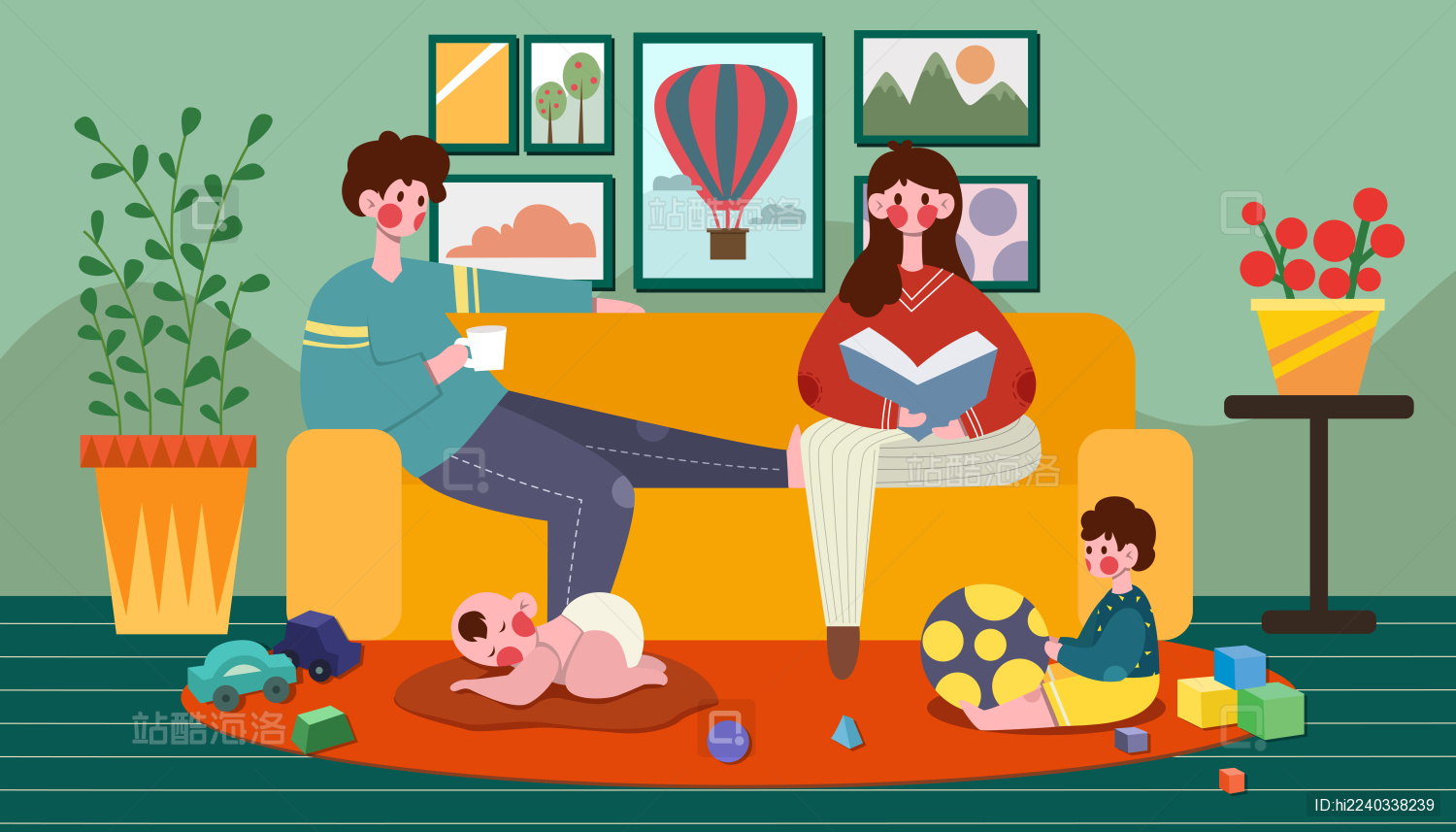 一家人在一起多温馨