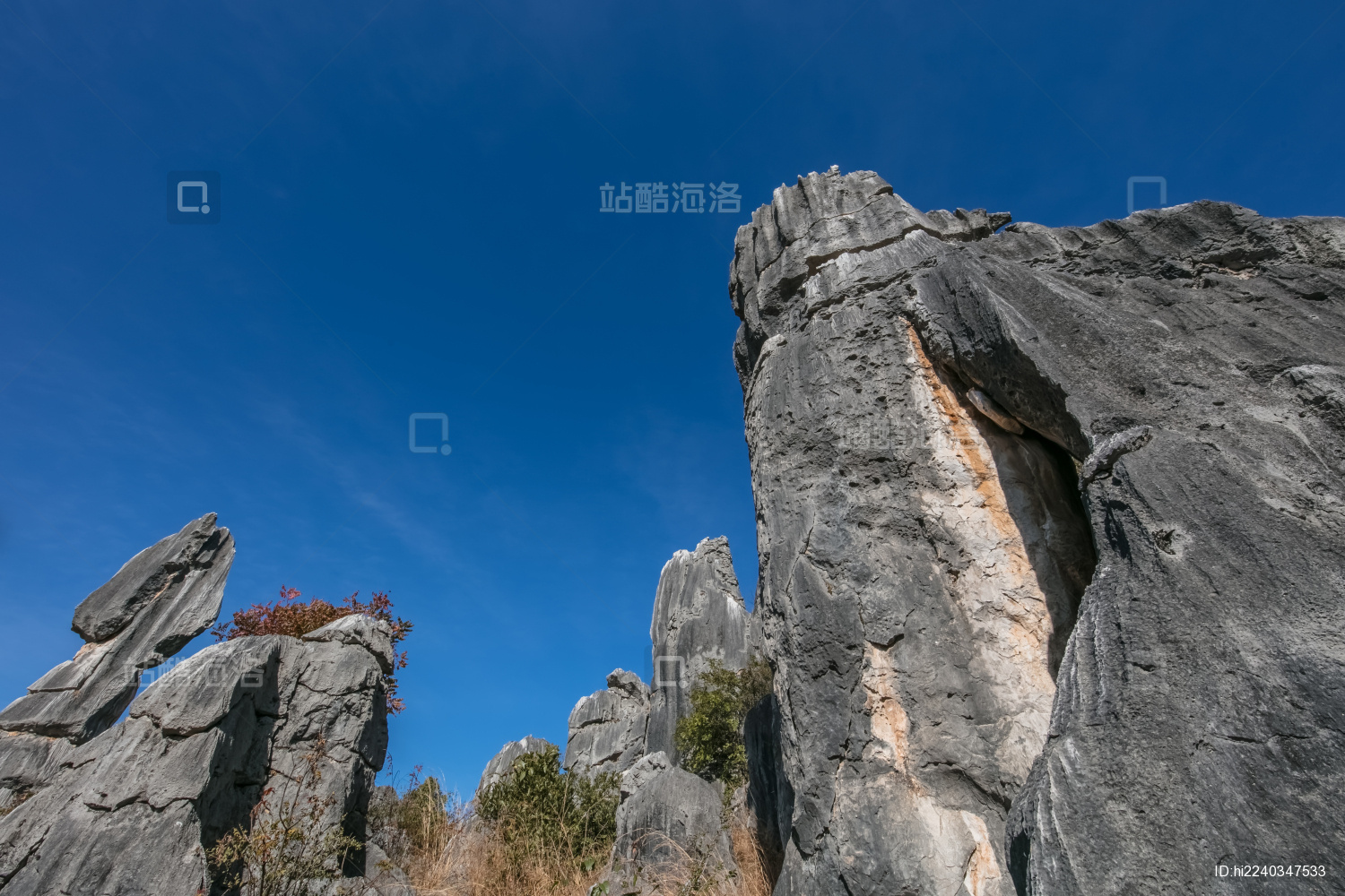 云南省昆明市石林公园步哨山景区自然景观