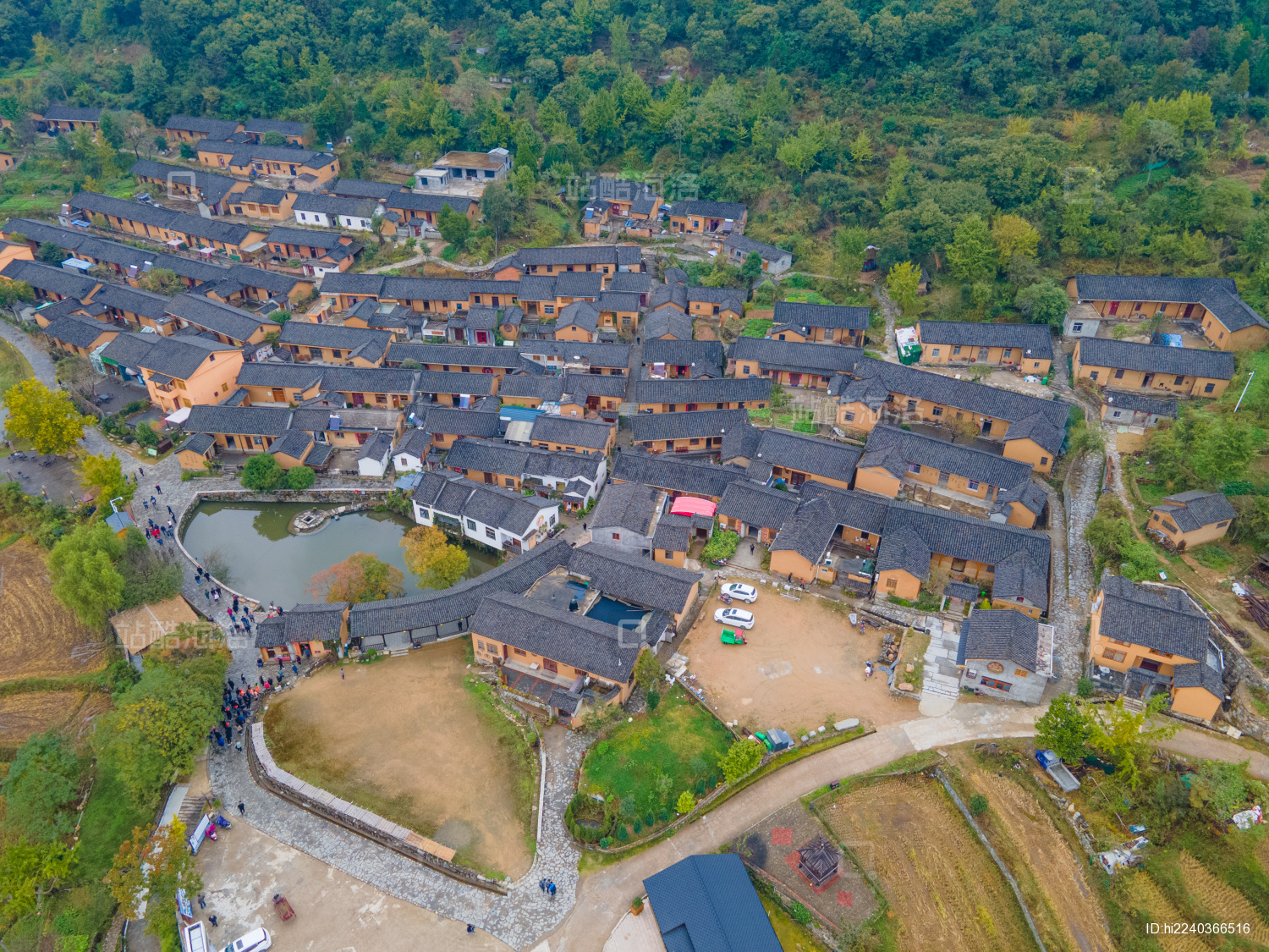 河南信阳新县田铺大湾古镇风光