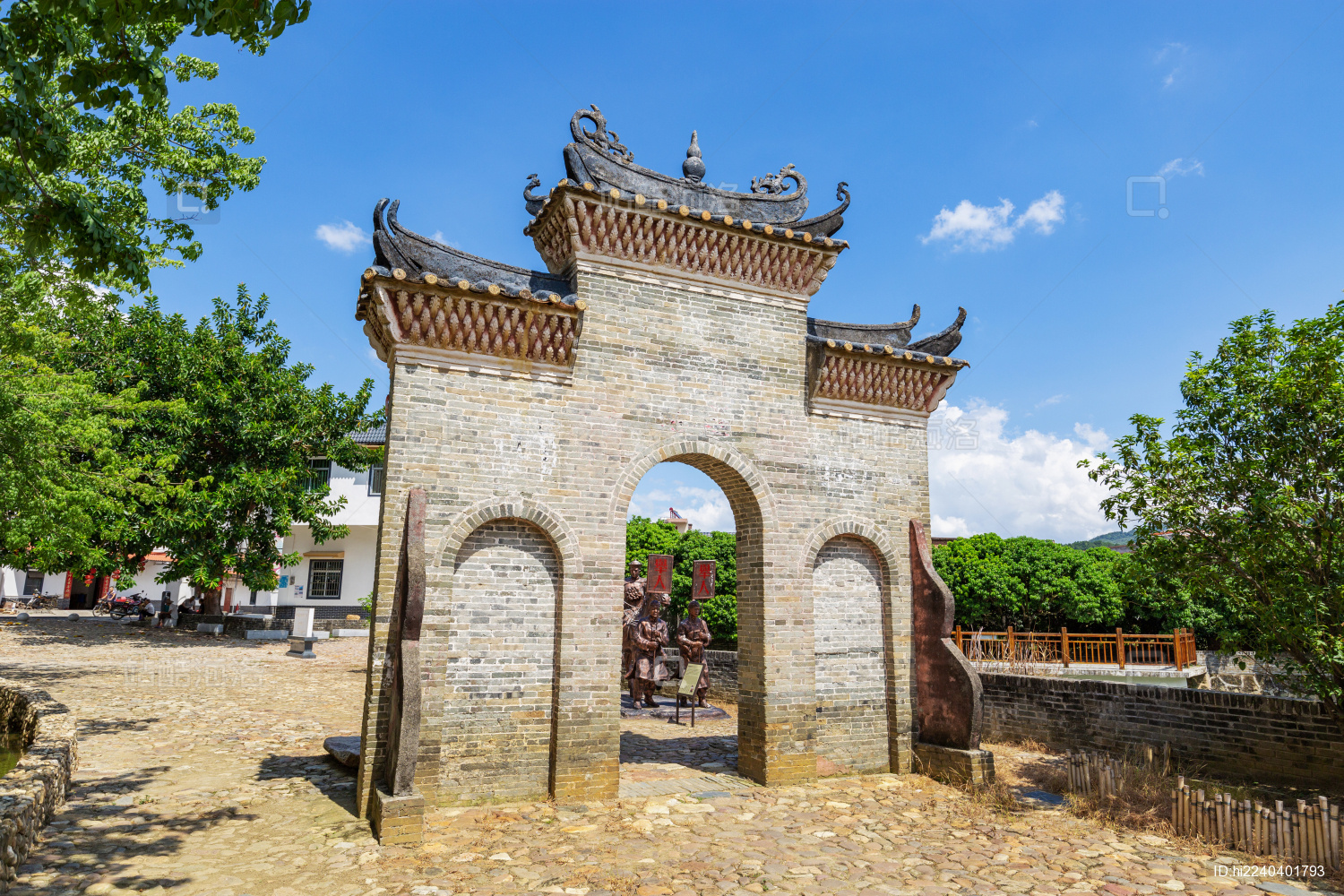 中国广东省粤港澳大湾区文化遗产钱岗古村