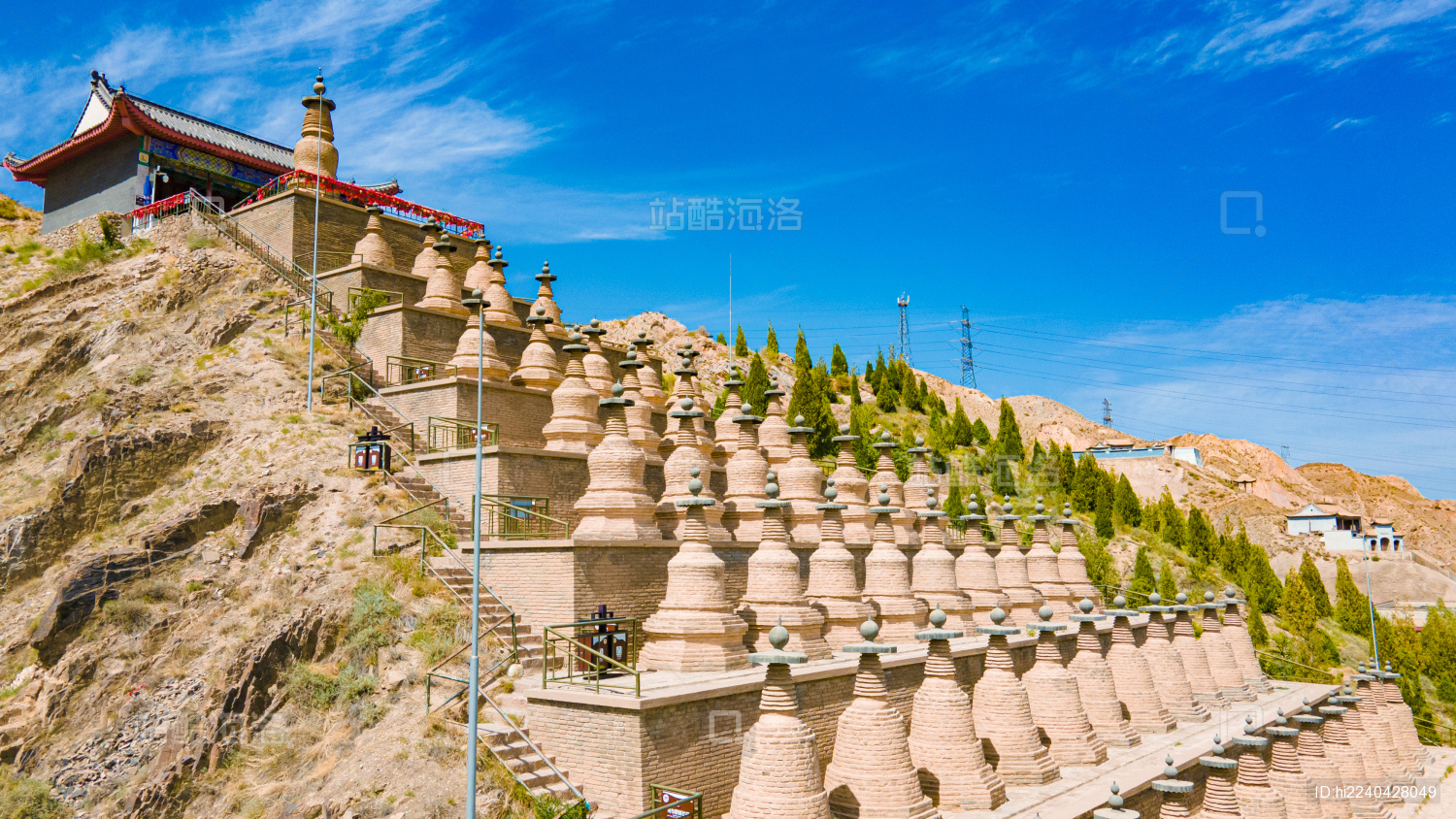 宁夏青铜峡一百零八塔黄河大峡谷