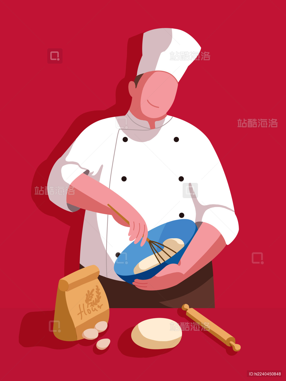 卡通面包师厨师头像设计图__动漫人物_动漫动画_设计图库_昵图网nipic.com