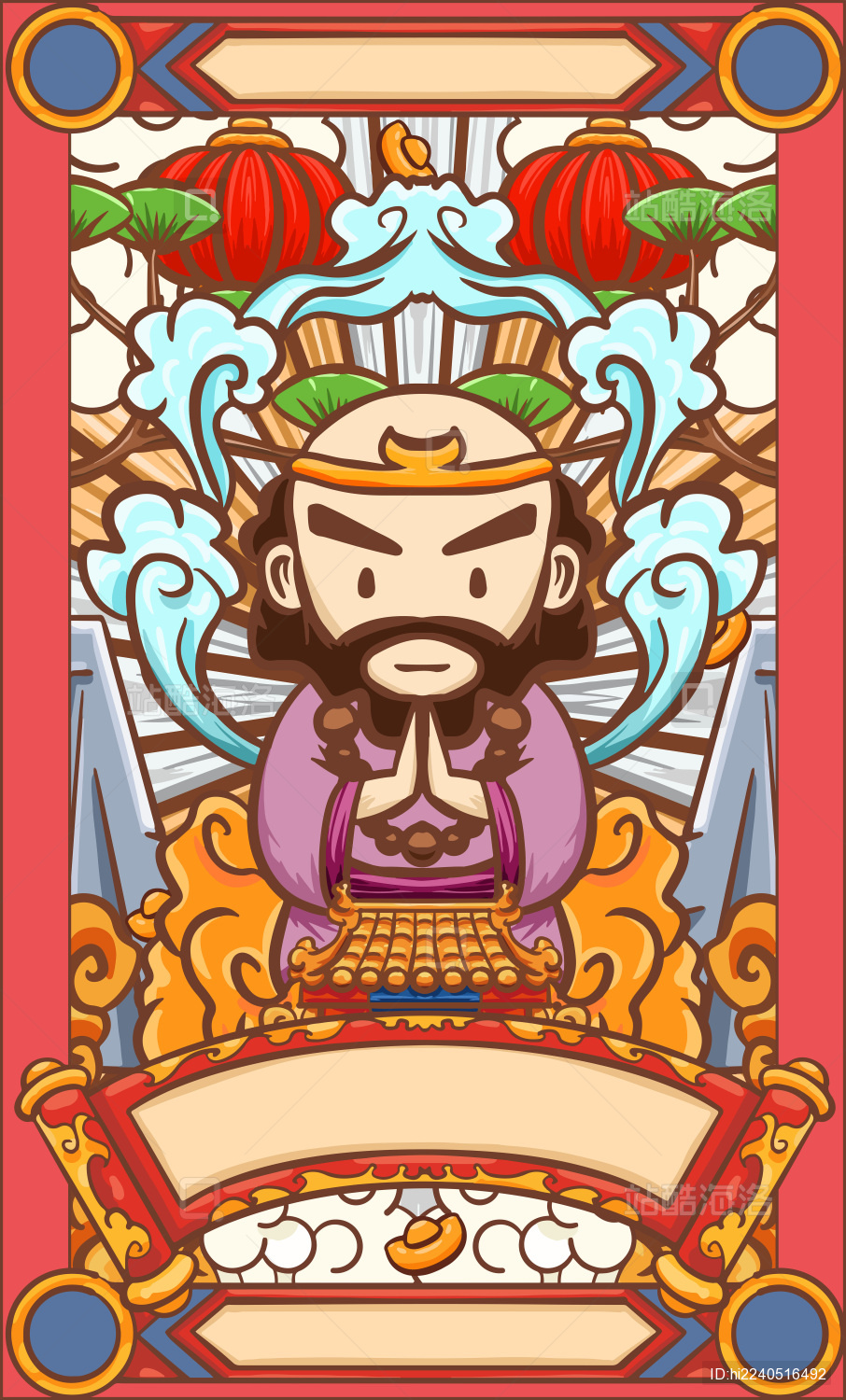 手绘卡通西游记插画设计