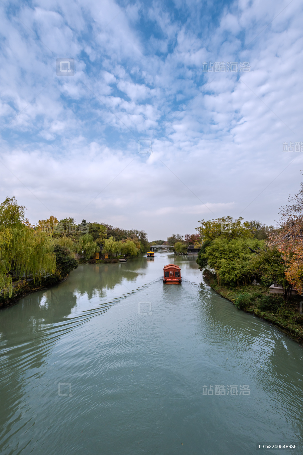中国扬州瘦西湖风景区的徐园桃花坞