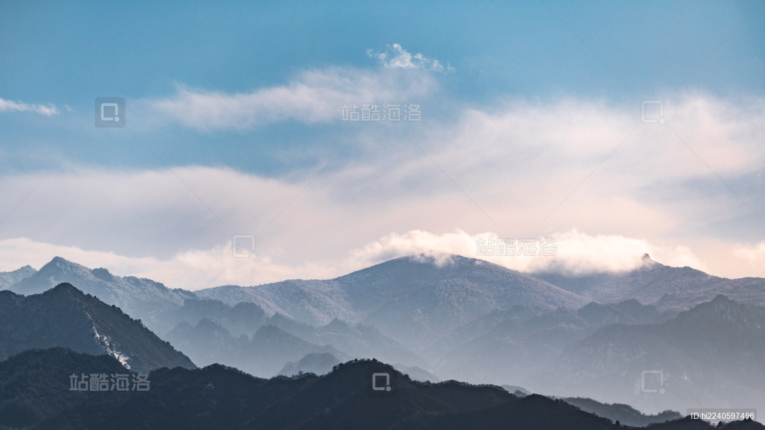 陕西秦岭冬日暖阳