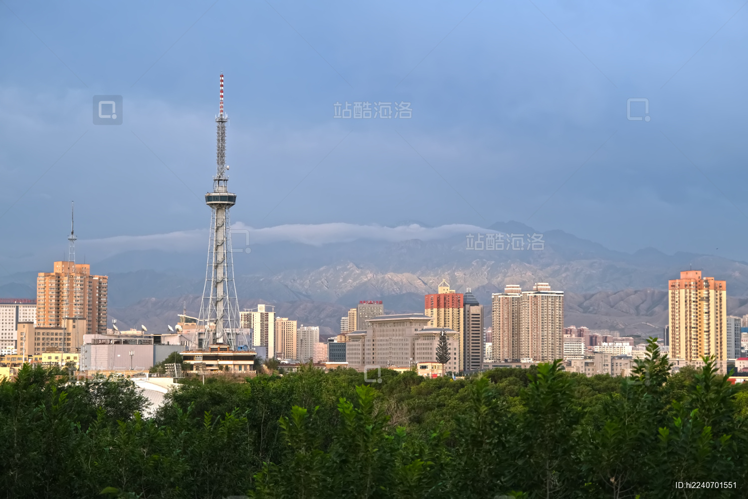 中国新疆乌鲁木齐城市风光