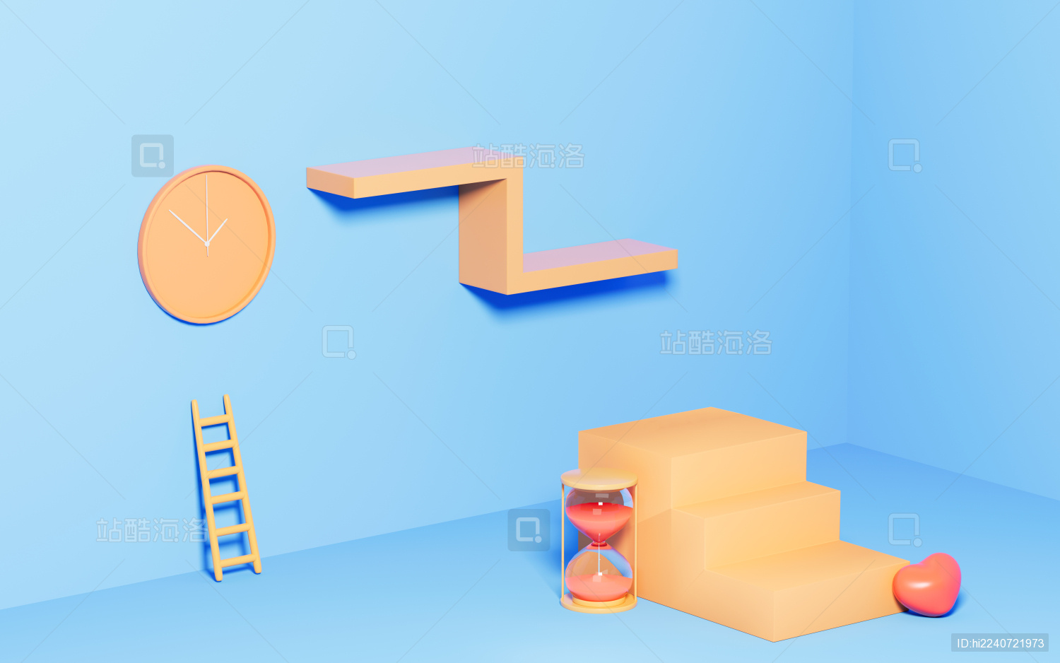 创意展示架3D渲染