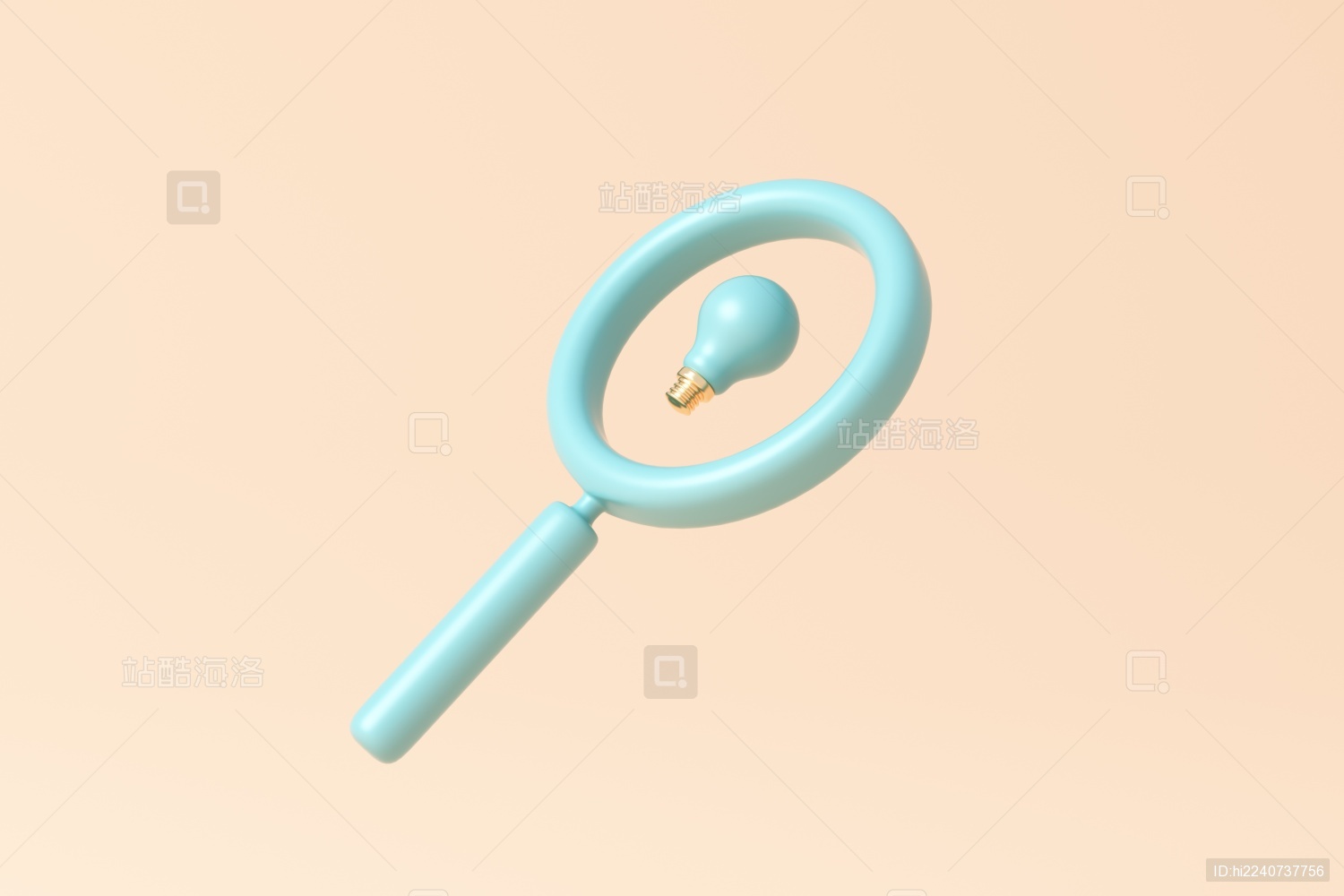 3D渲染的教育主题概念插画