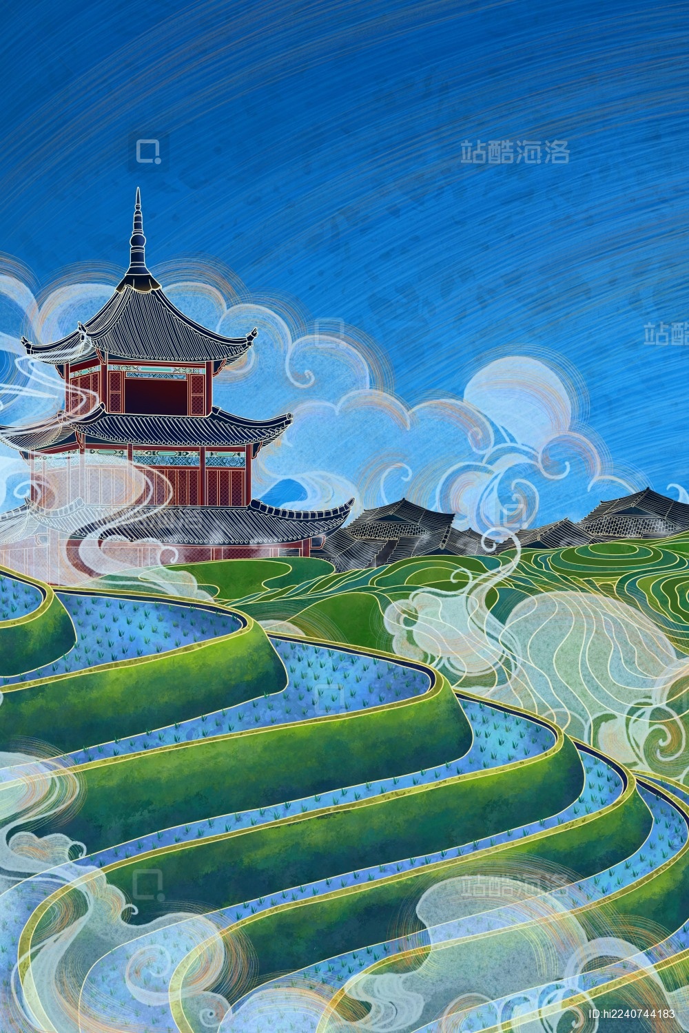 古建筑二十四节气芒种贵阳甲秀楼