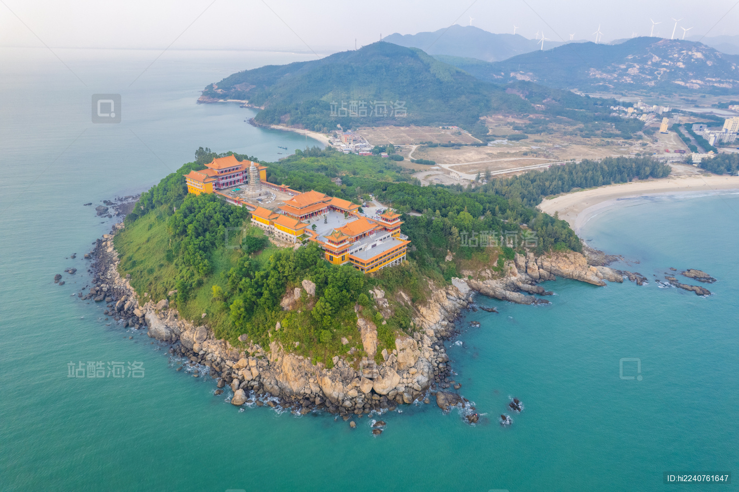 中国广东省阳江市阳东珍珠湾飞龙寺
