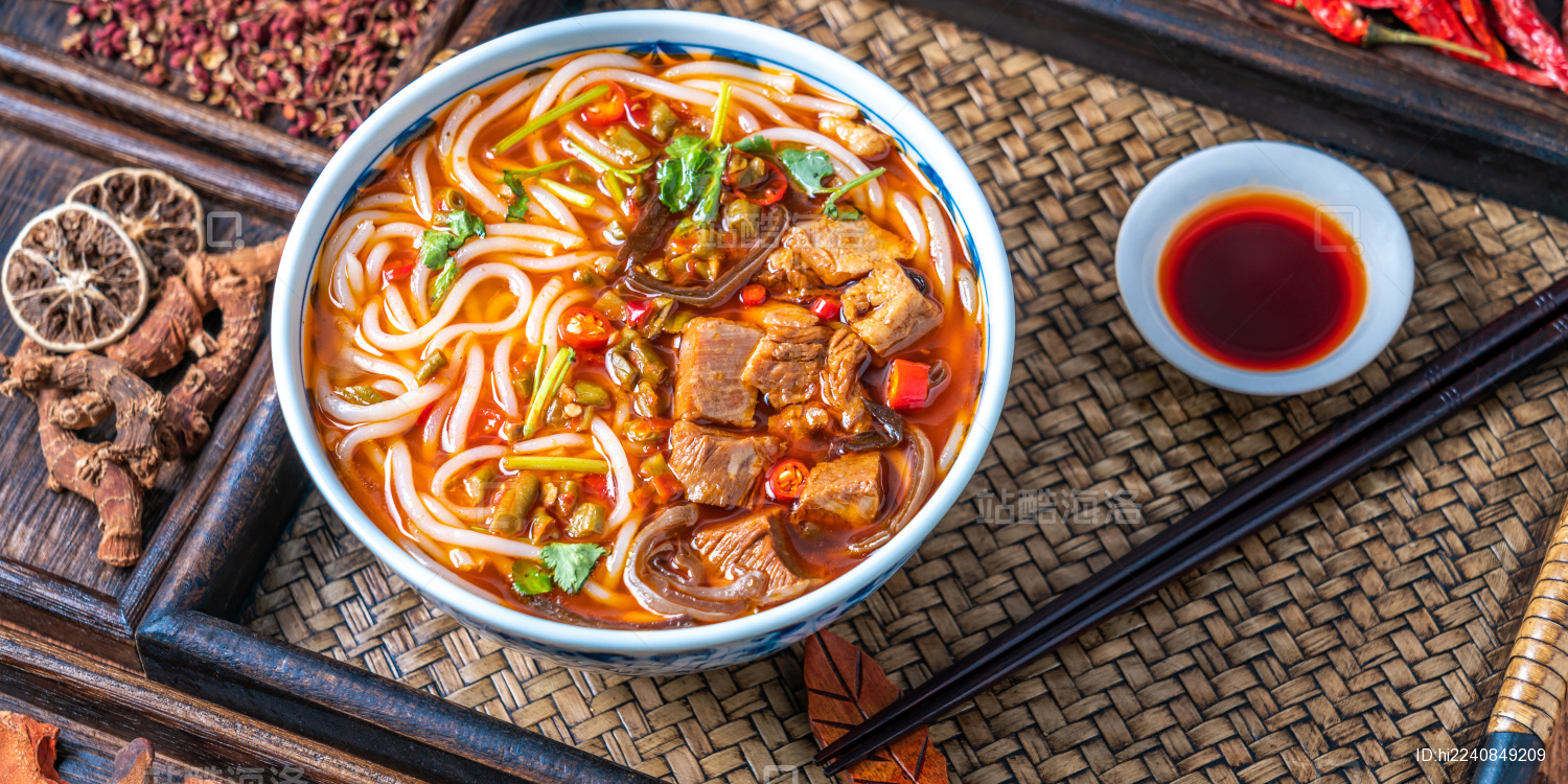 中国湖南常德美食常德米粉