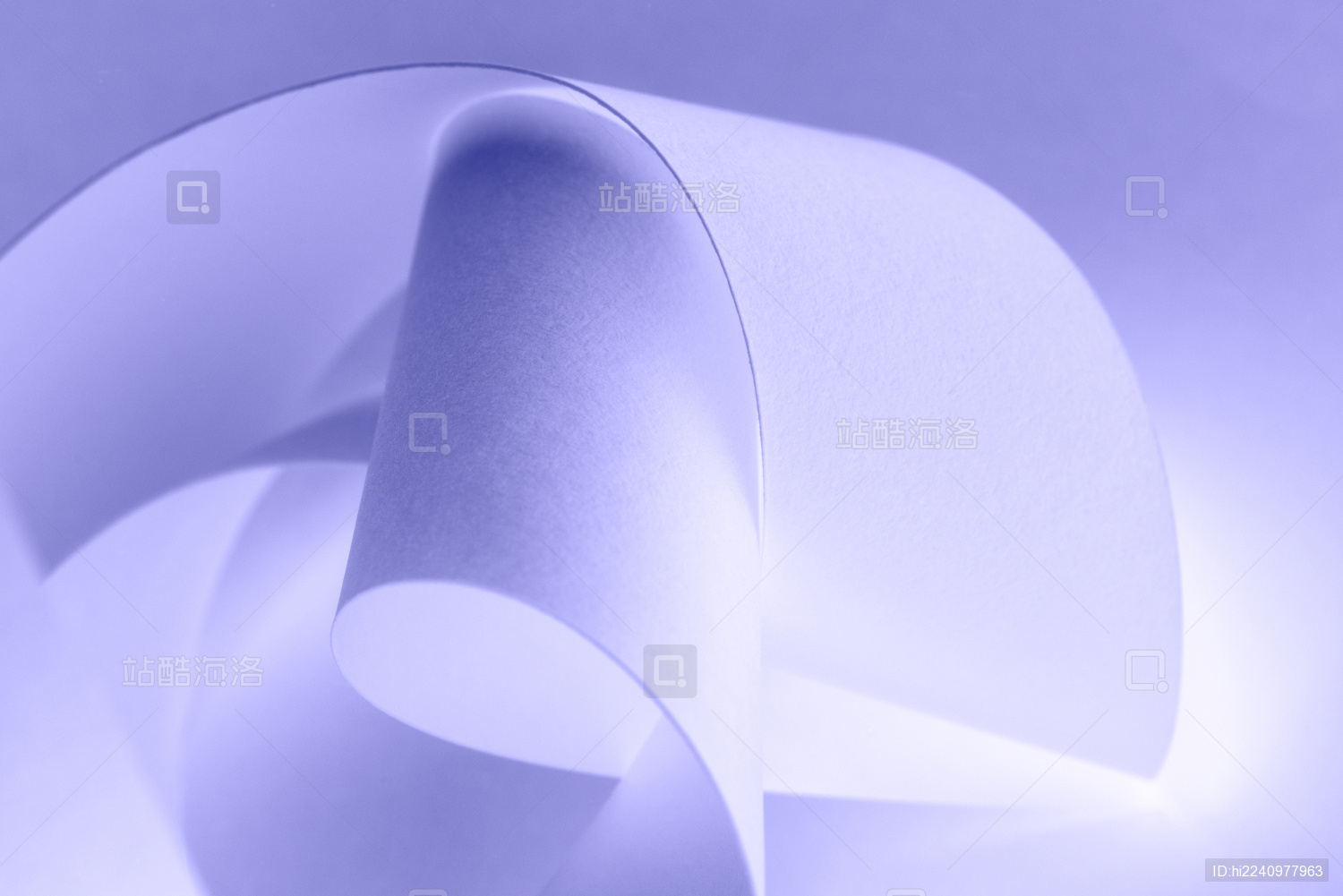 纸创造的纯色曲线明暗的背景