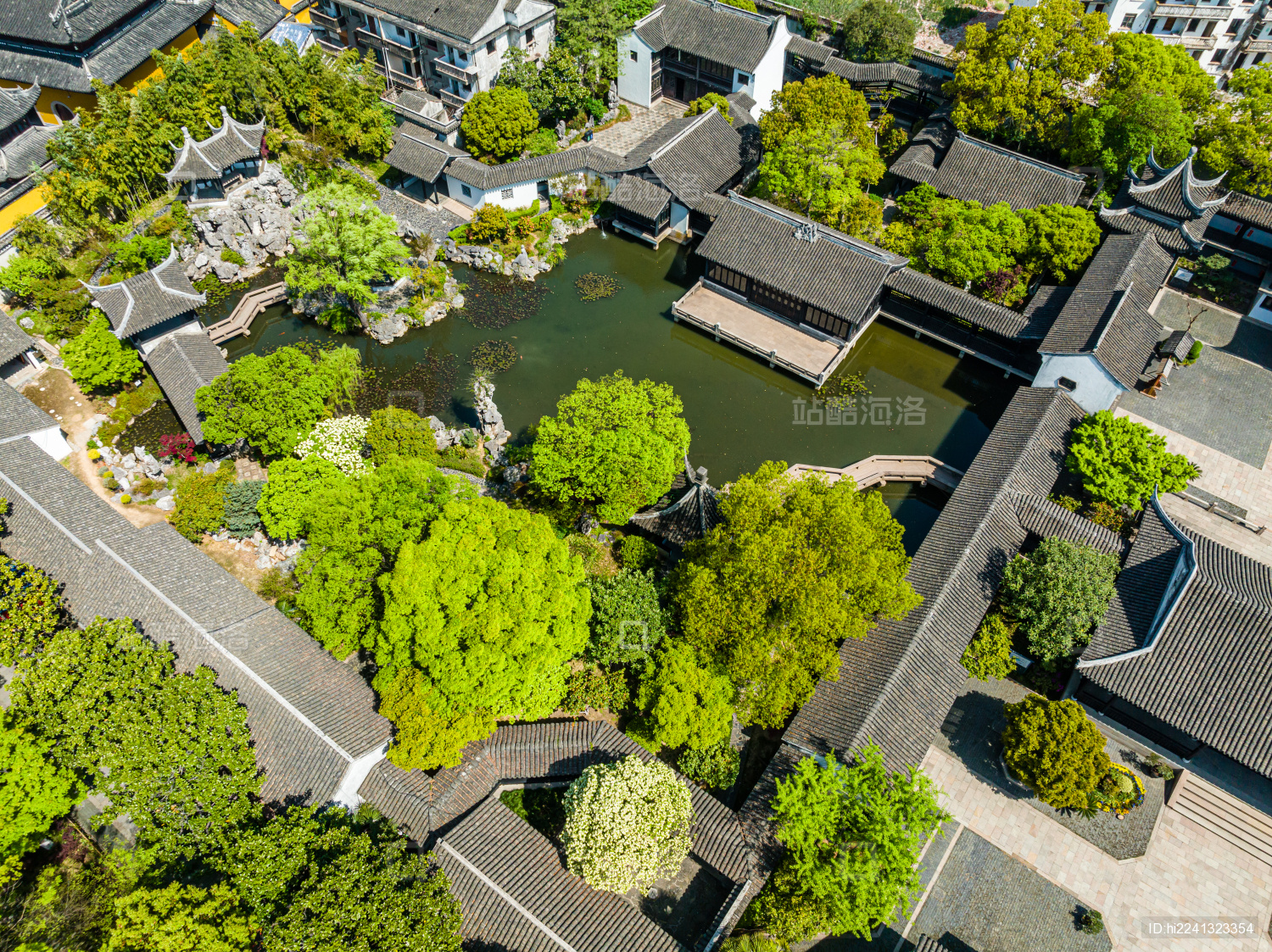 中国江苏苏州木渎古镇虹饮山房