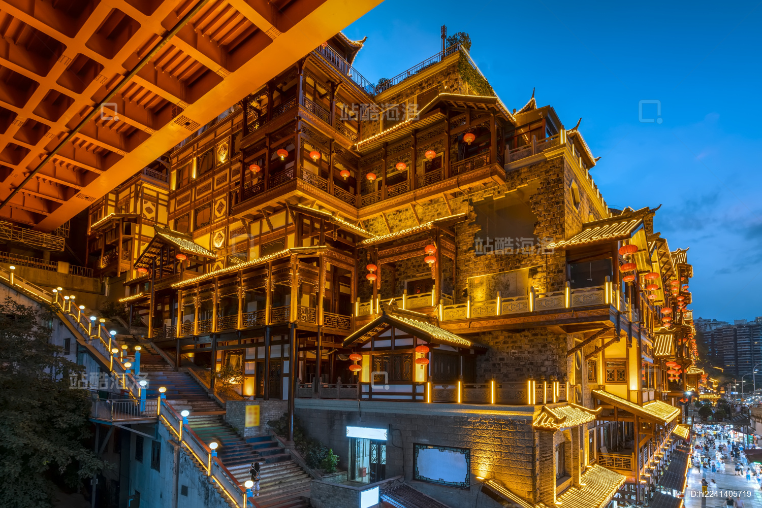 重庆洪崖洞夜景