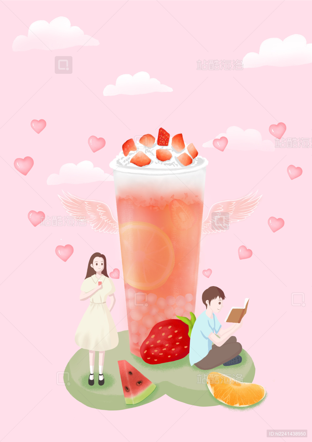 喝奶茶素材-喝奶茶模板-喝奶茶图片免费下载-设图网