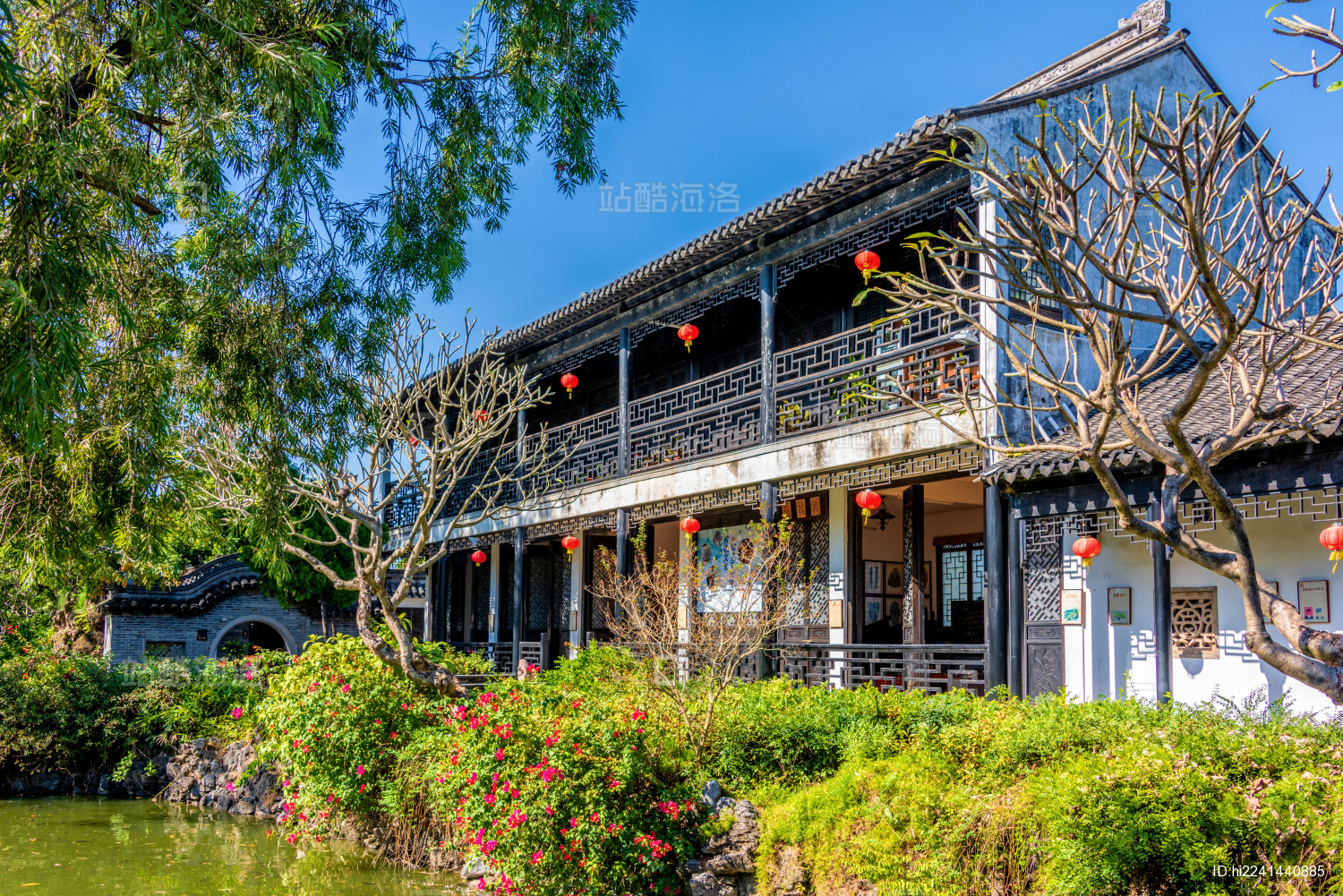 中国广东中山詹园园林风光