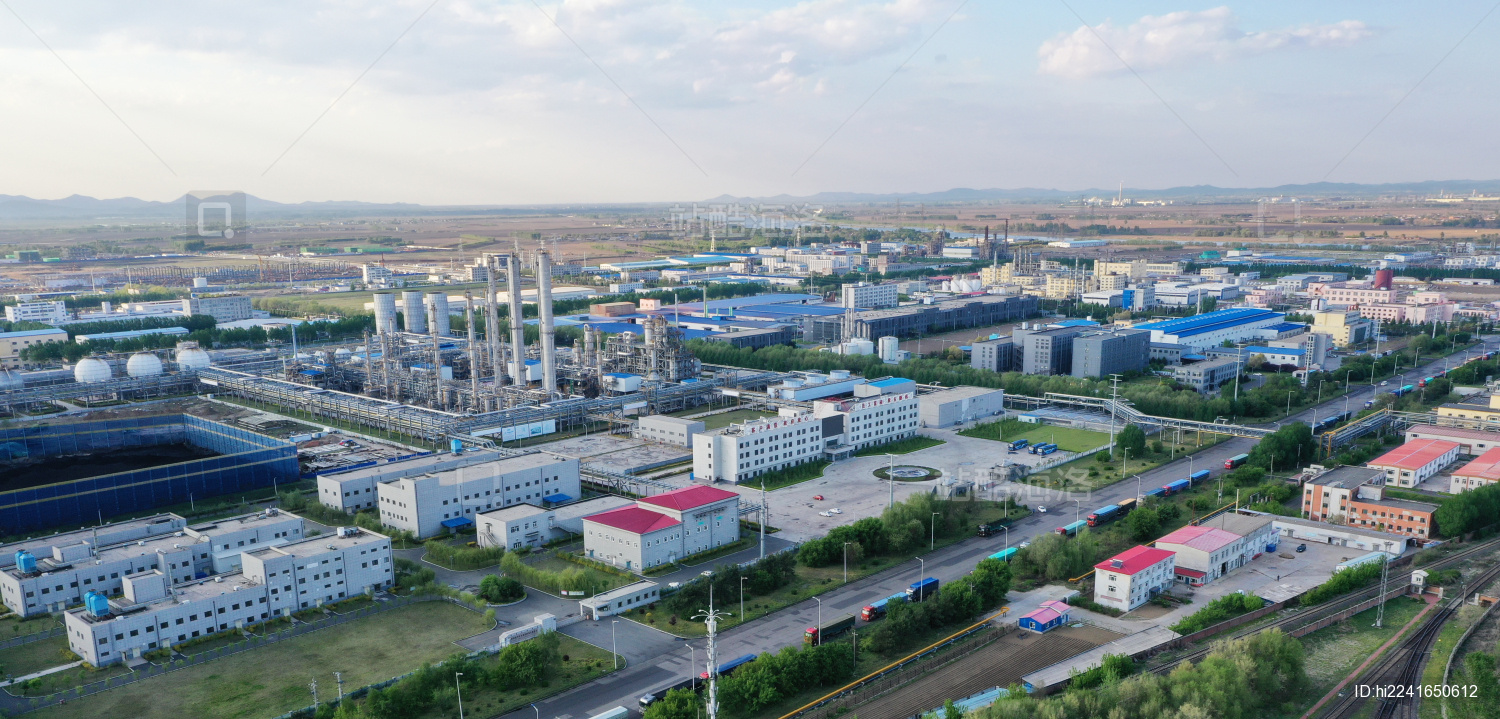 航拍中国吉林燃料乙醇化工厂